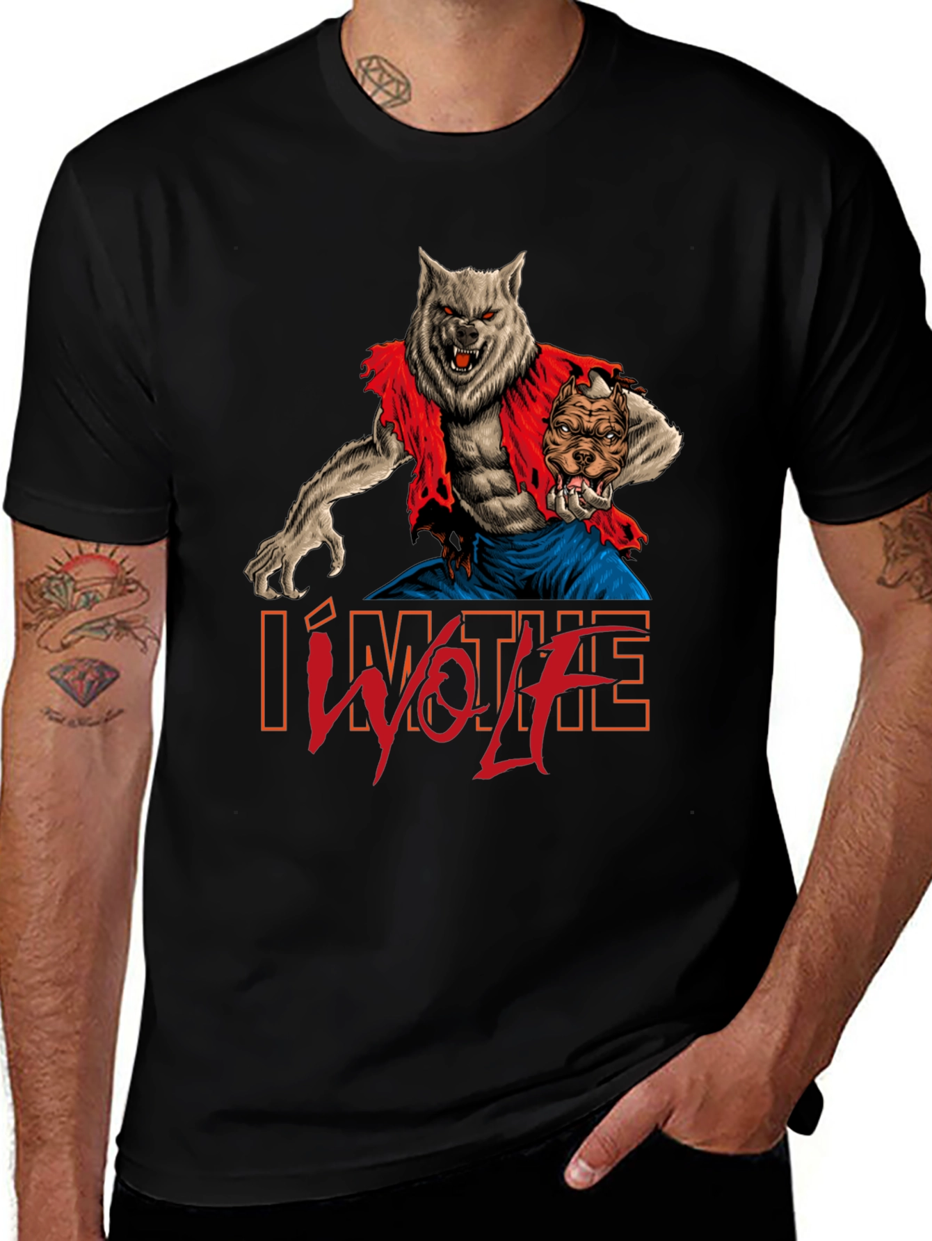 Variant 12 of I'm The Wolf Graphic T-Shirt