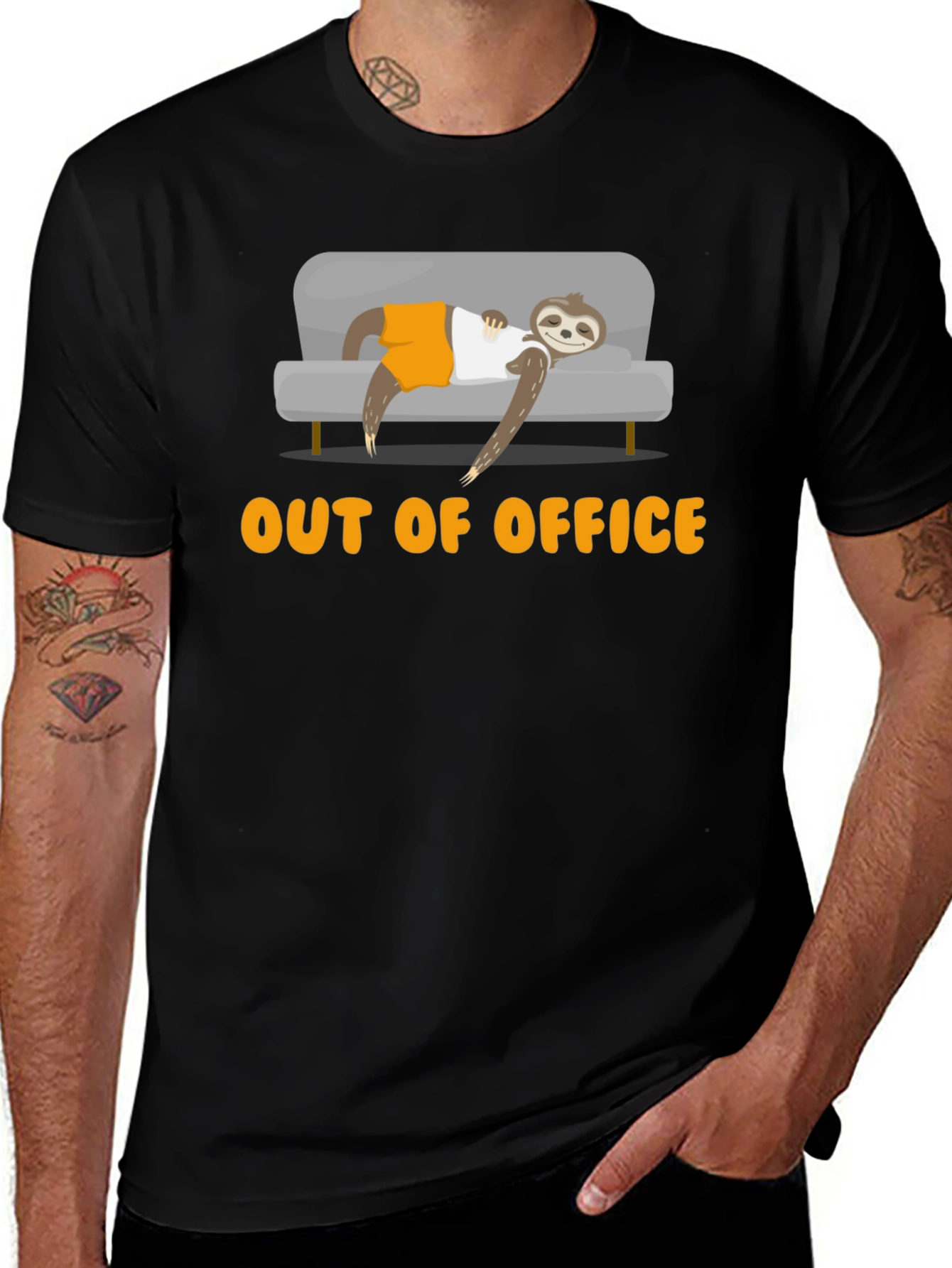 Out of Office Sloth T-Shirt - Relaxed Loungewear