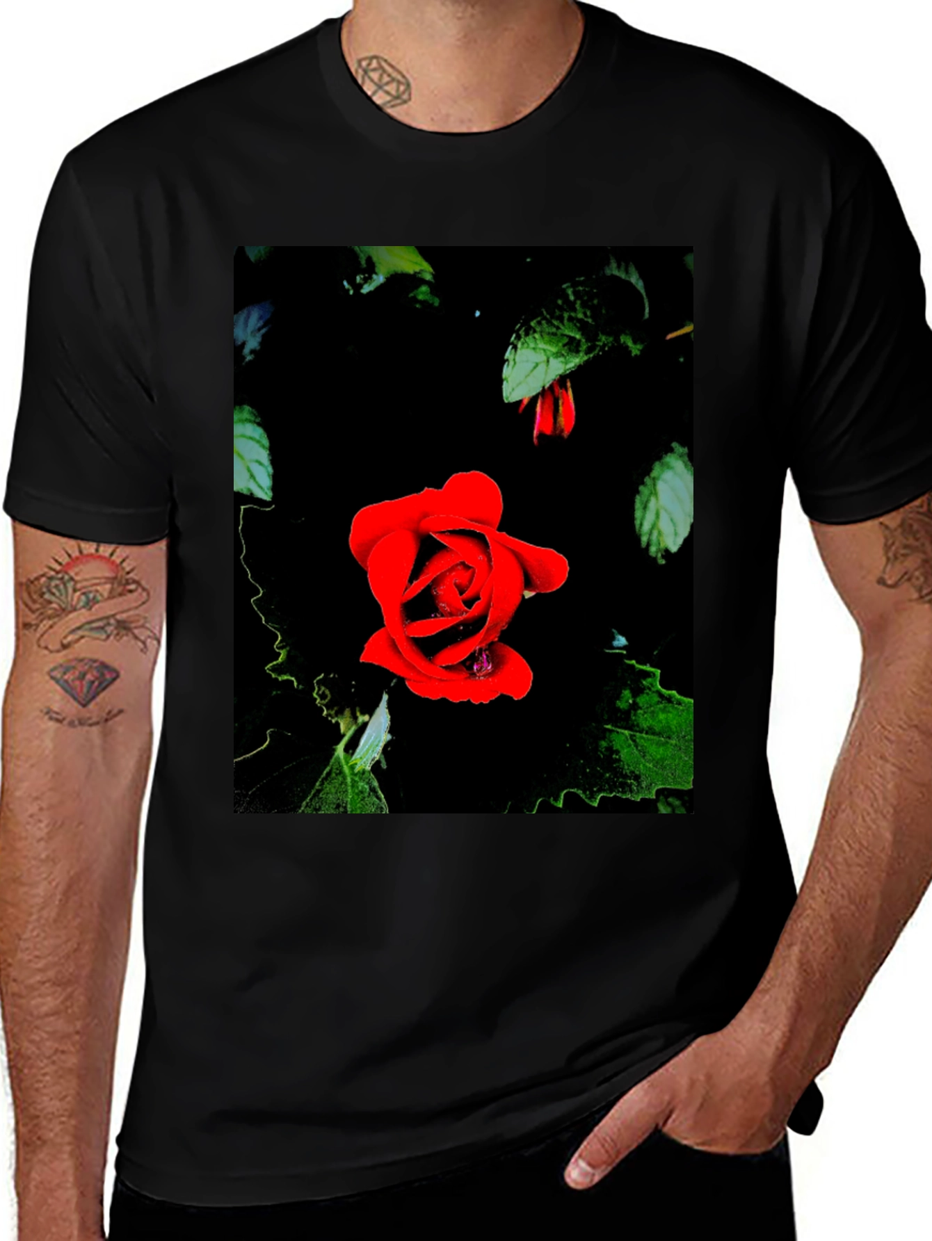 Variant 20 of Rose in Darkness Graphic Tee