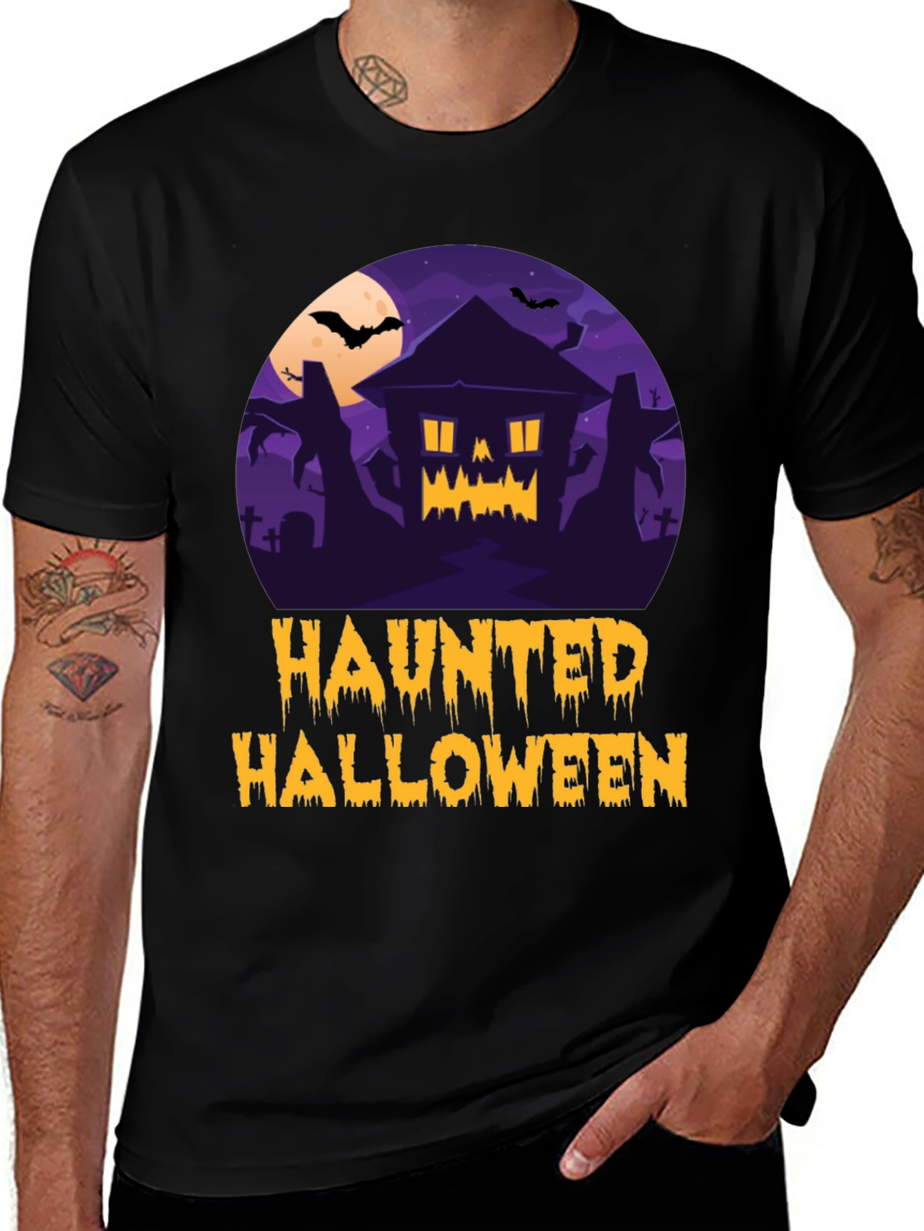 Haunted Halloween Graphic Tee