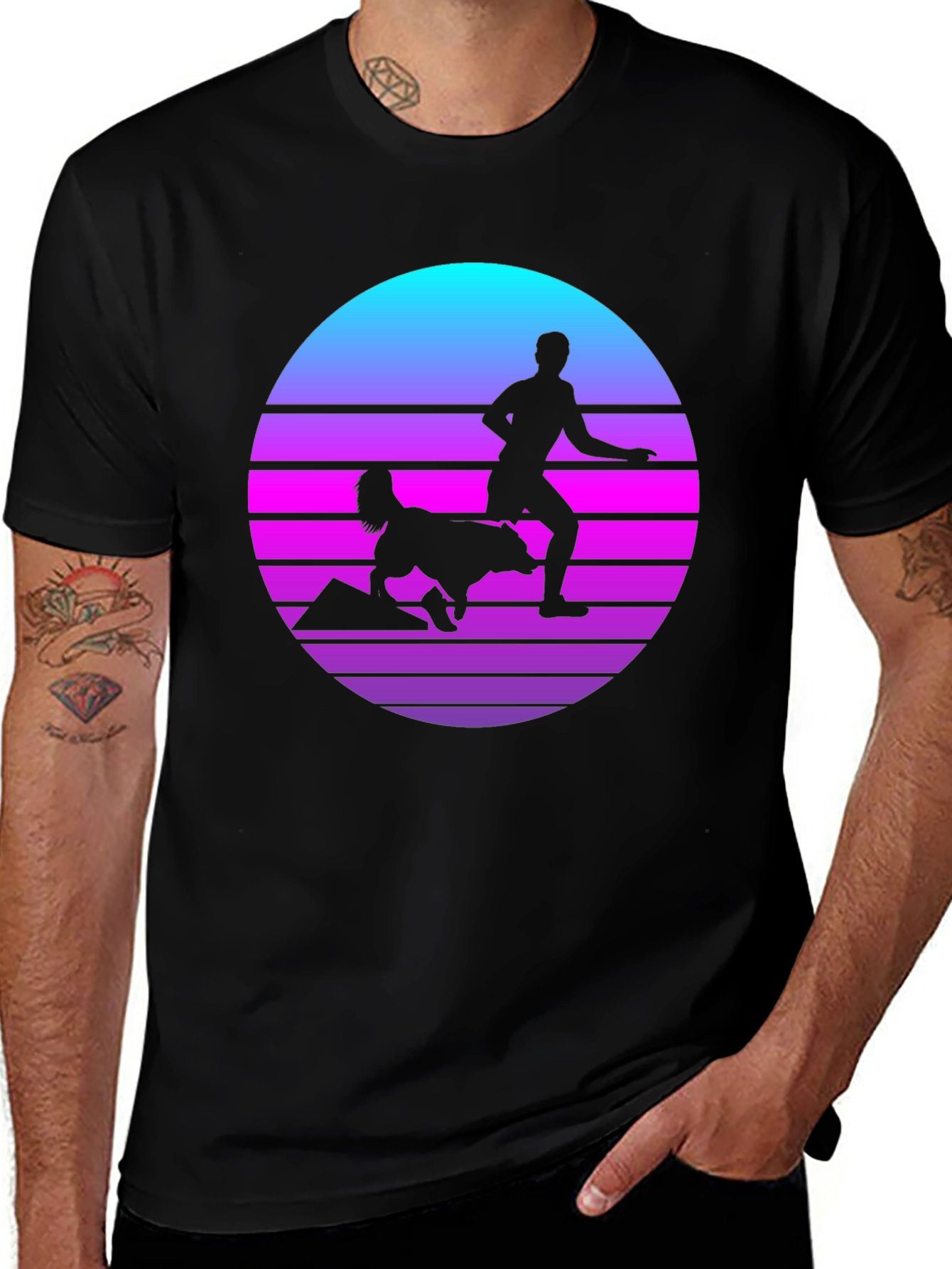 Variant 4 of Retro Runner Graphic Tee