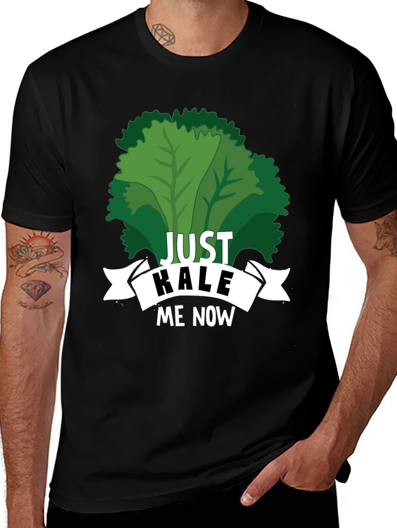 Variant 4 of Just Kale Me Now Funny Vegan T-Shirt