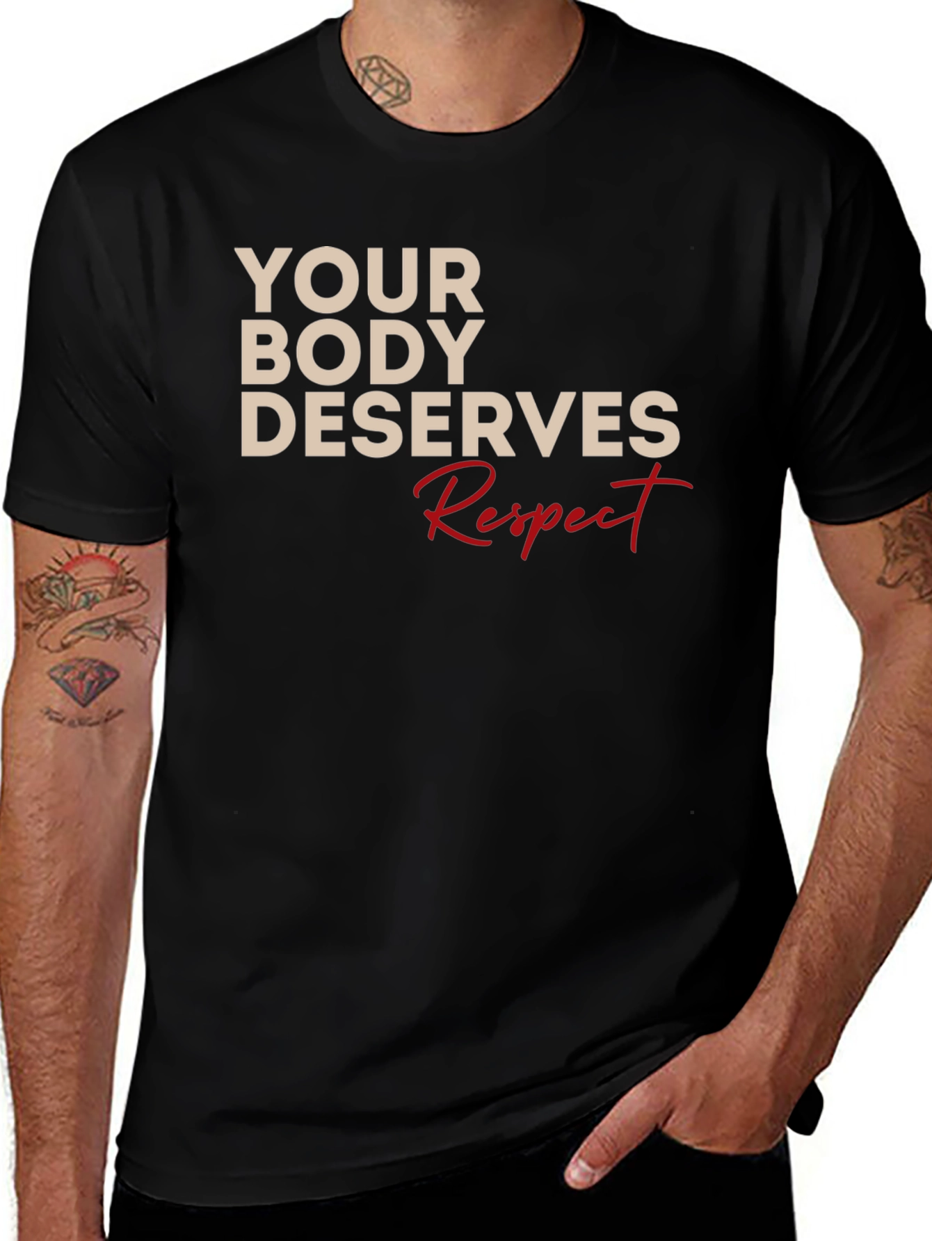 Variant 22 of Body Respect T-Shirt - Motivational Tee