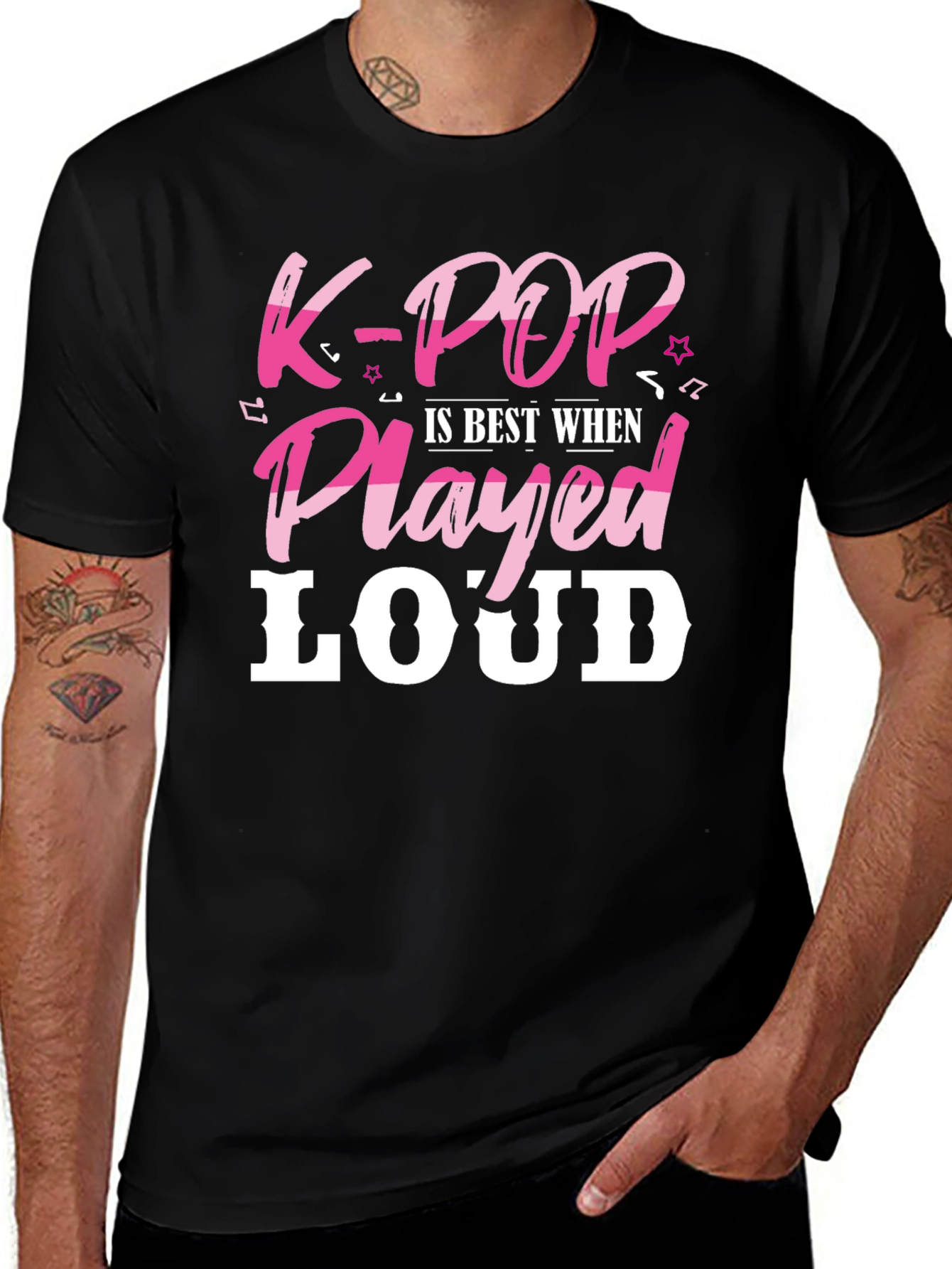 K-POP Loud Music T-Shirt - Stylish Graphic Tee