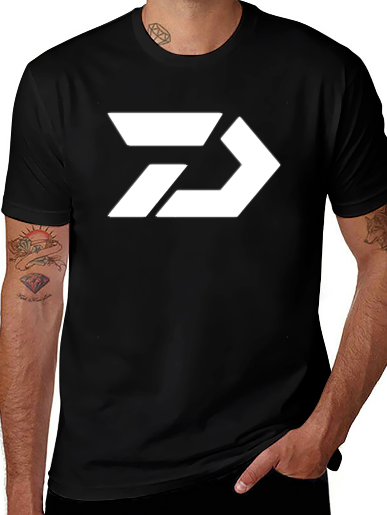 Variant 8 of Daiwa Logo Black T-Shirt