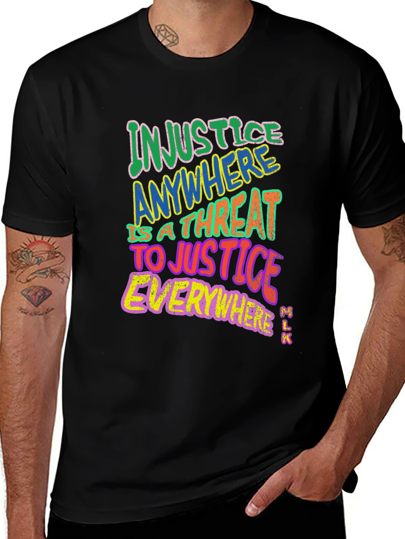 Variant 24 of Injustice Anywhere T-Shirt MLK Quote