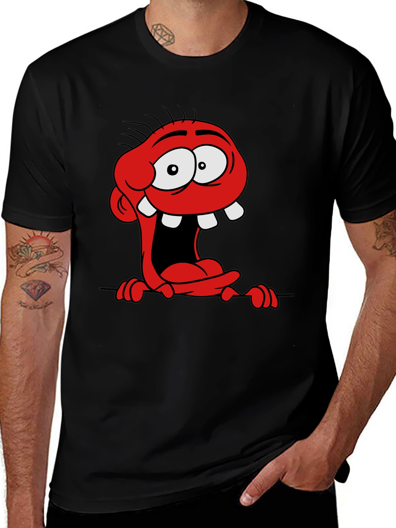 Variant 23 of Red Monster Graphic Print T-Shirt