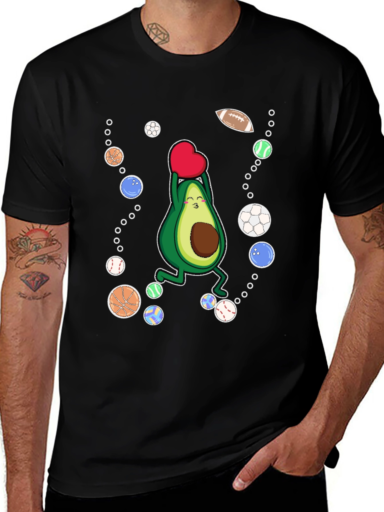 Variant 29 of Avocado Sports Lover T-Shirt