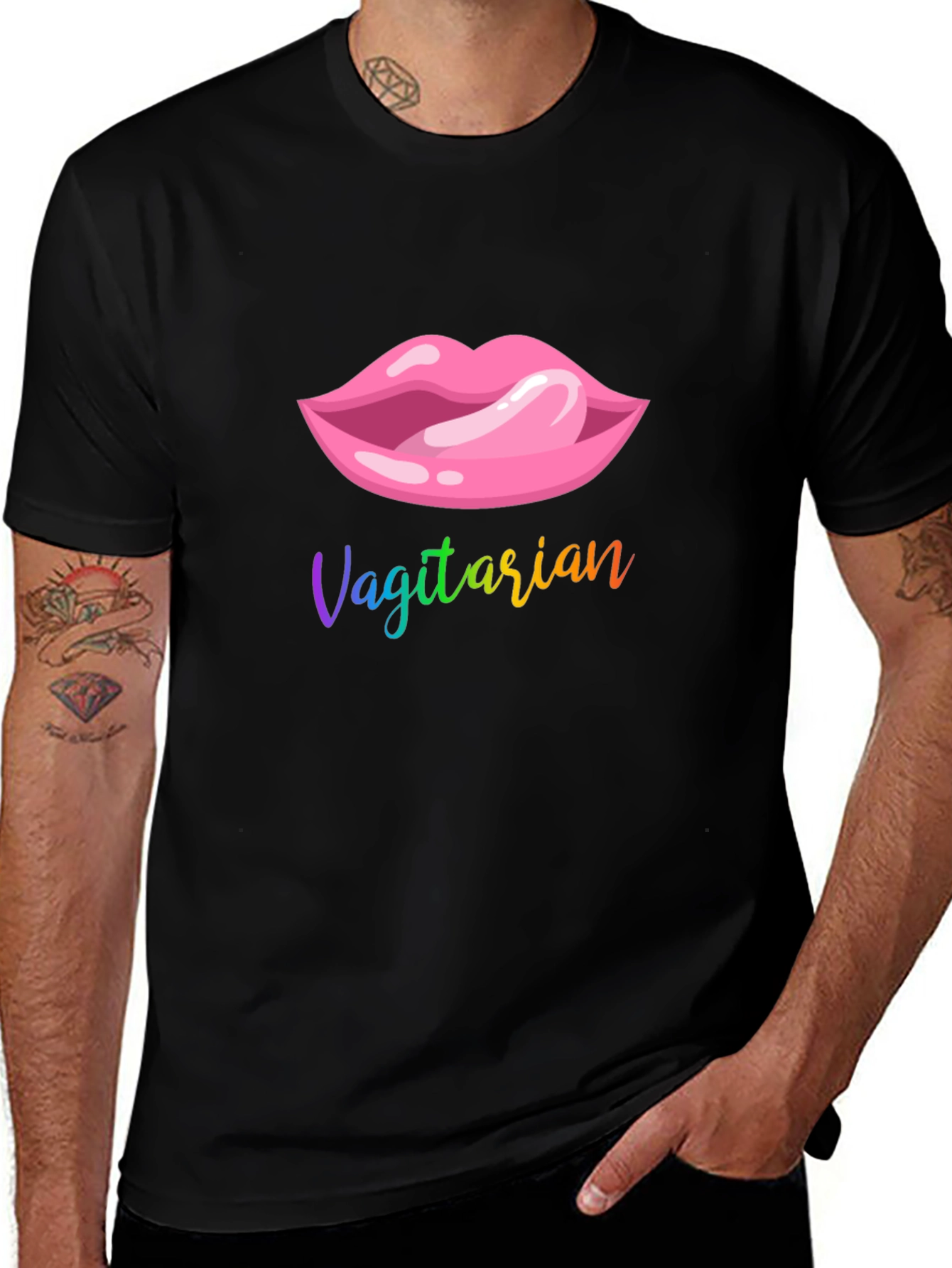 Variant 26 of Vagitarian Lips Graphic T-Shirt