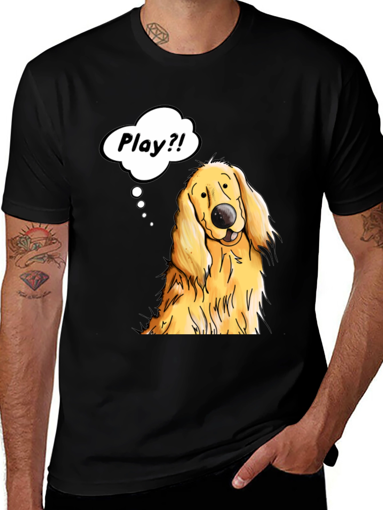 Variant 12 of Playful Pup Graphic T-Shirt
