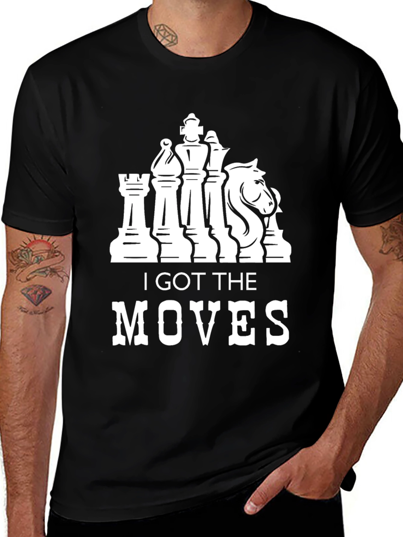 Variant 19 of Chess Moves Graphic T-Shirt - Strategy & Style!