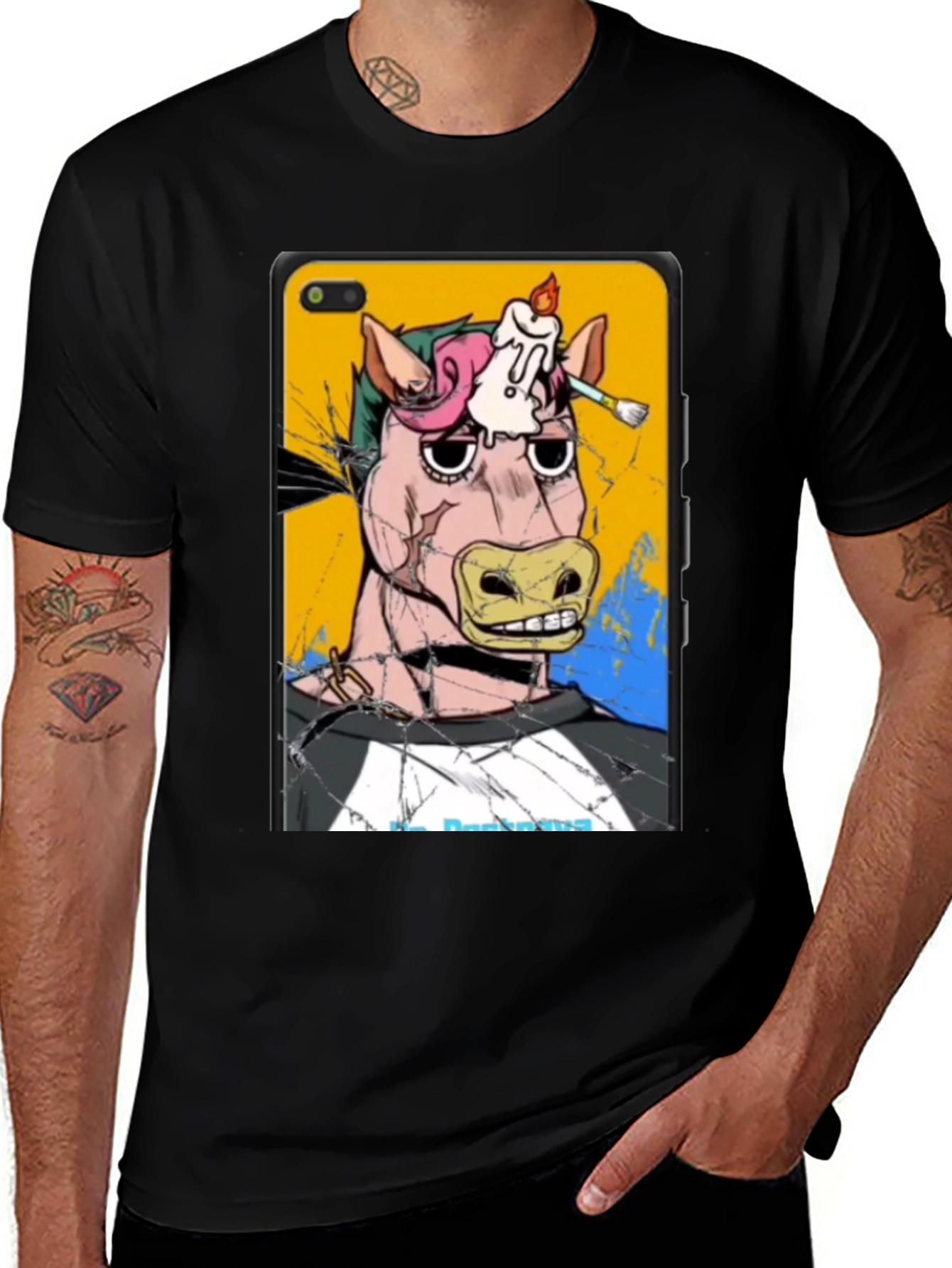 Variant 7 of Artistic Horse Graphic T-Shirt - Unique Design