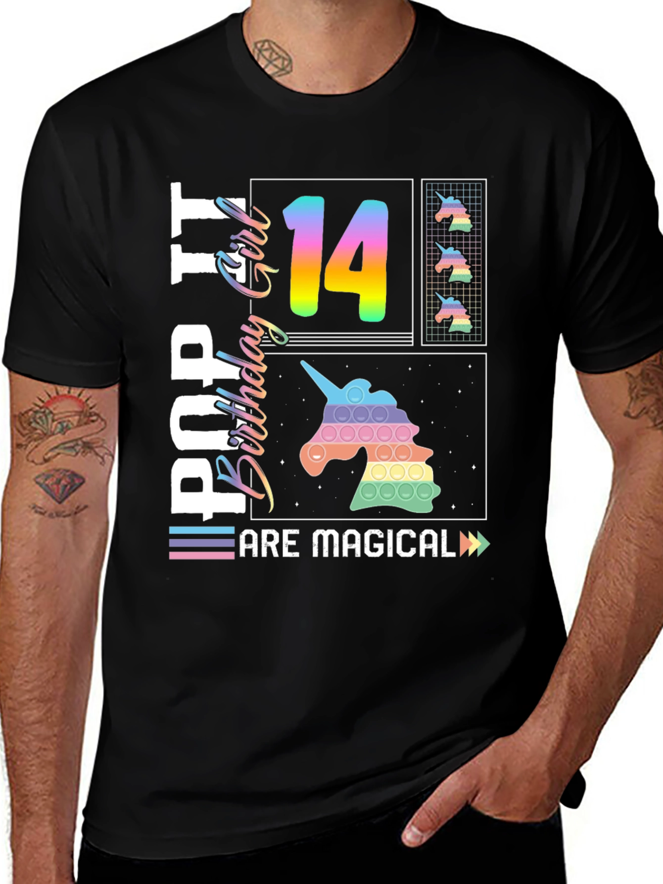 Variant 29 of Pop It Birthday Girl 14 T-Shirt