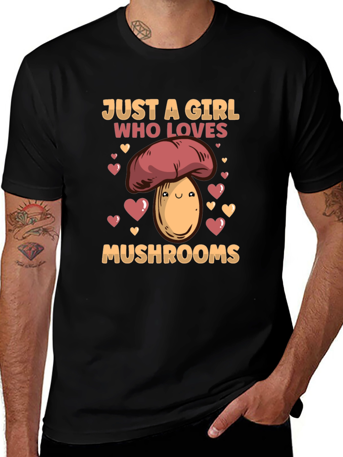 Variant 13 of Just a Girl Who Loves Mushrooms T-Shirt