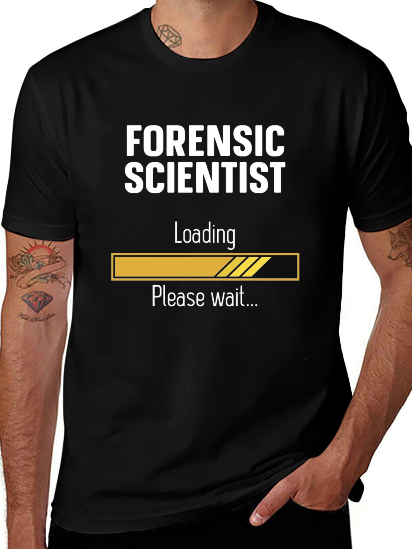 Variant 9 of Forensic Scientist Loading T-Shirt - Funny Science Tee