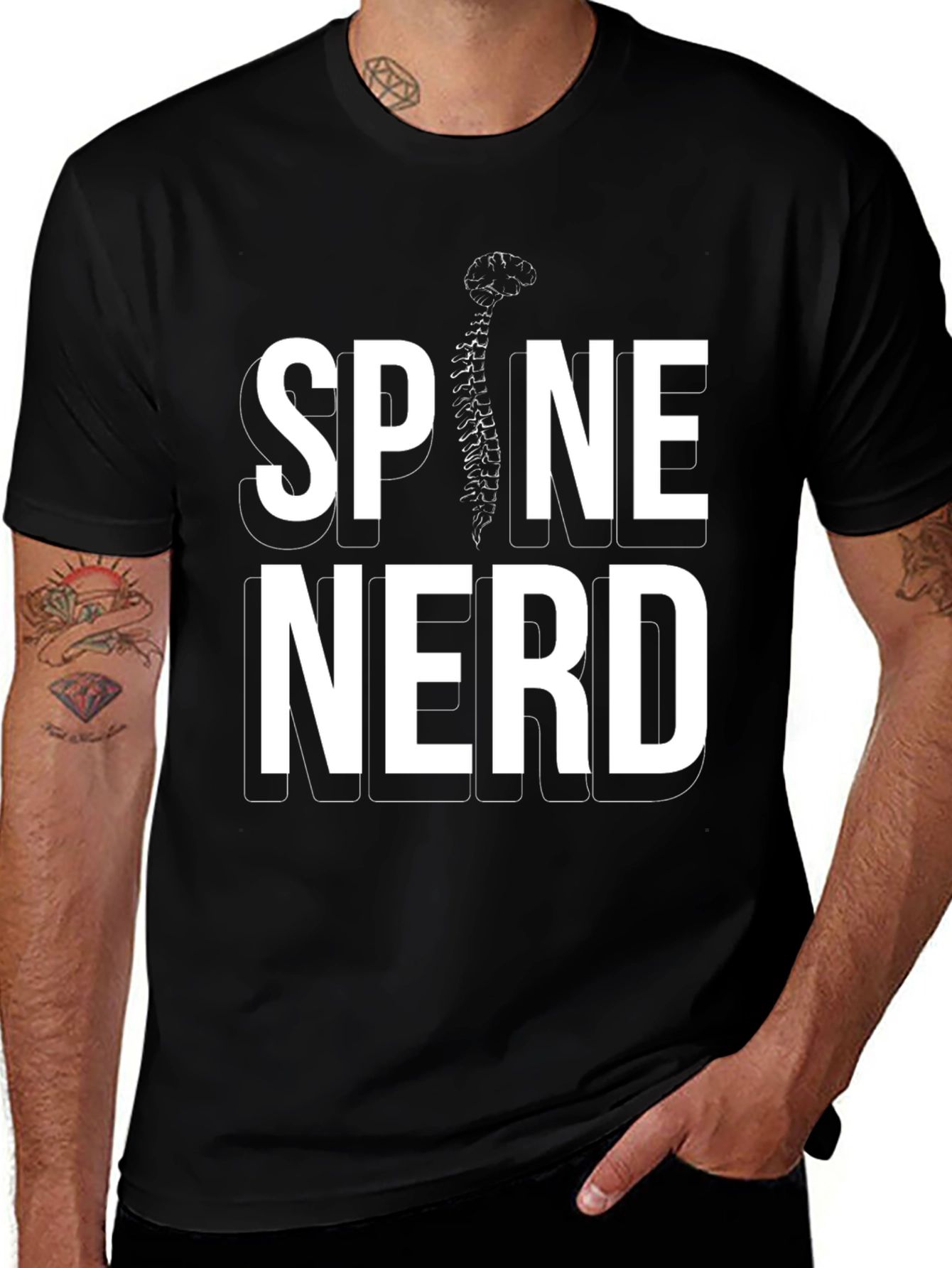 Spine Nerd Graphic T-Shirt - Anatomically Correct!