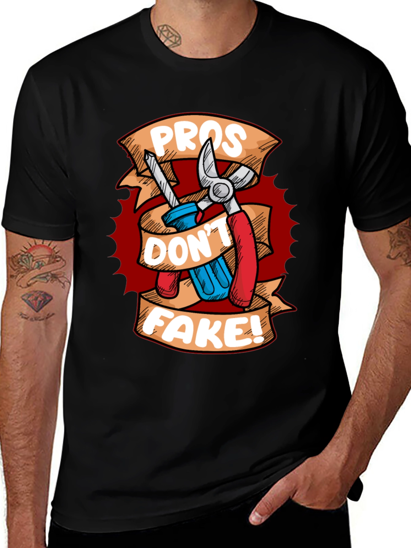 Variant 12 of Pros Don't Fake Graphic T-Shirt