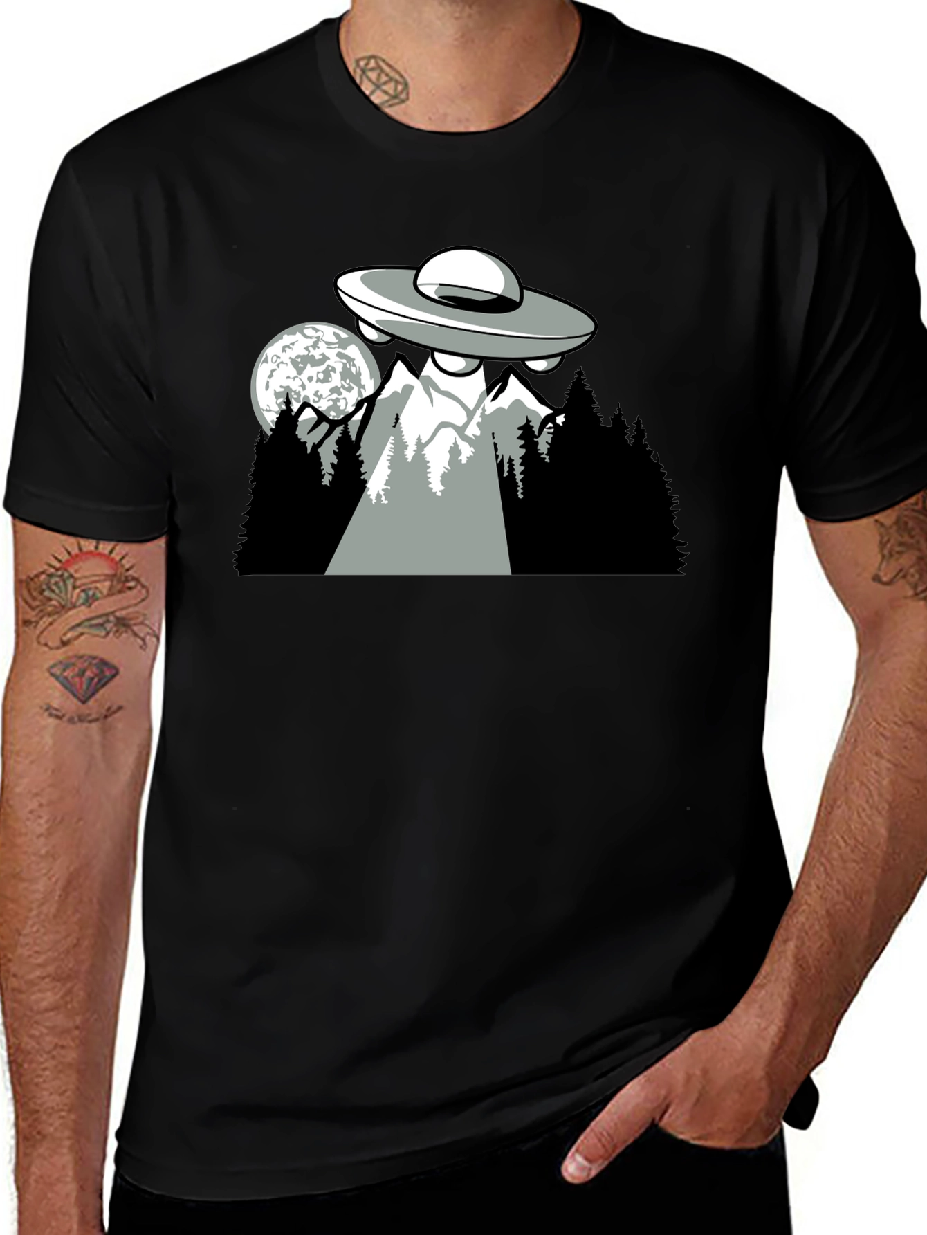 UFO Abduction T-Shirt, Alien Spaceship Tee