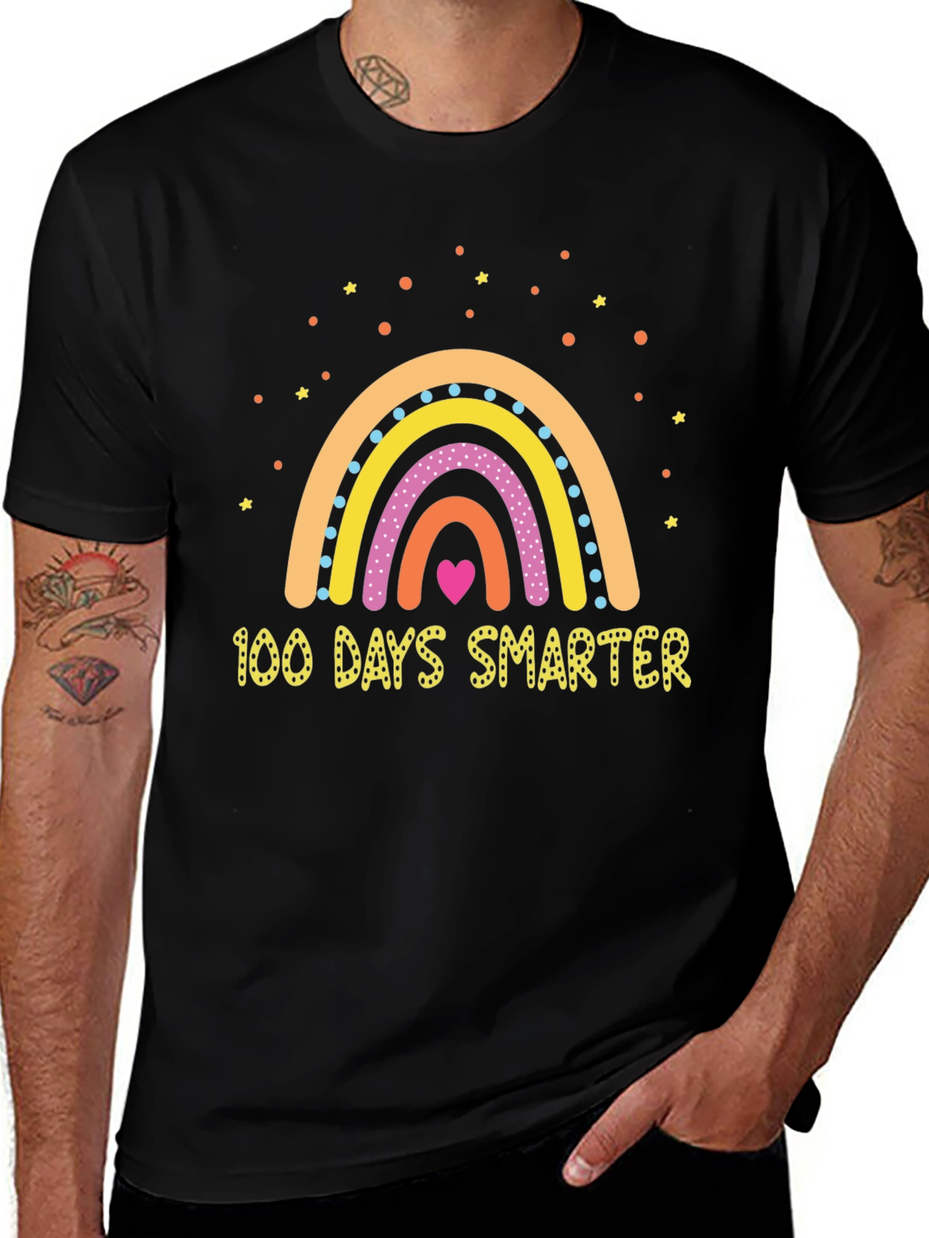 100 Days Smarter Rainbow T-Shirt