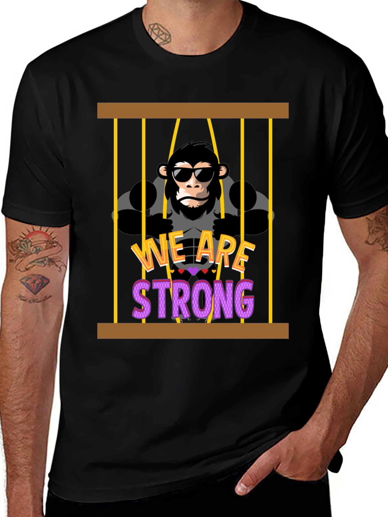 Variant 26 of We Are Strong Gorilla Graphic T-Shirt