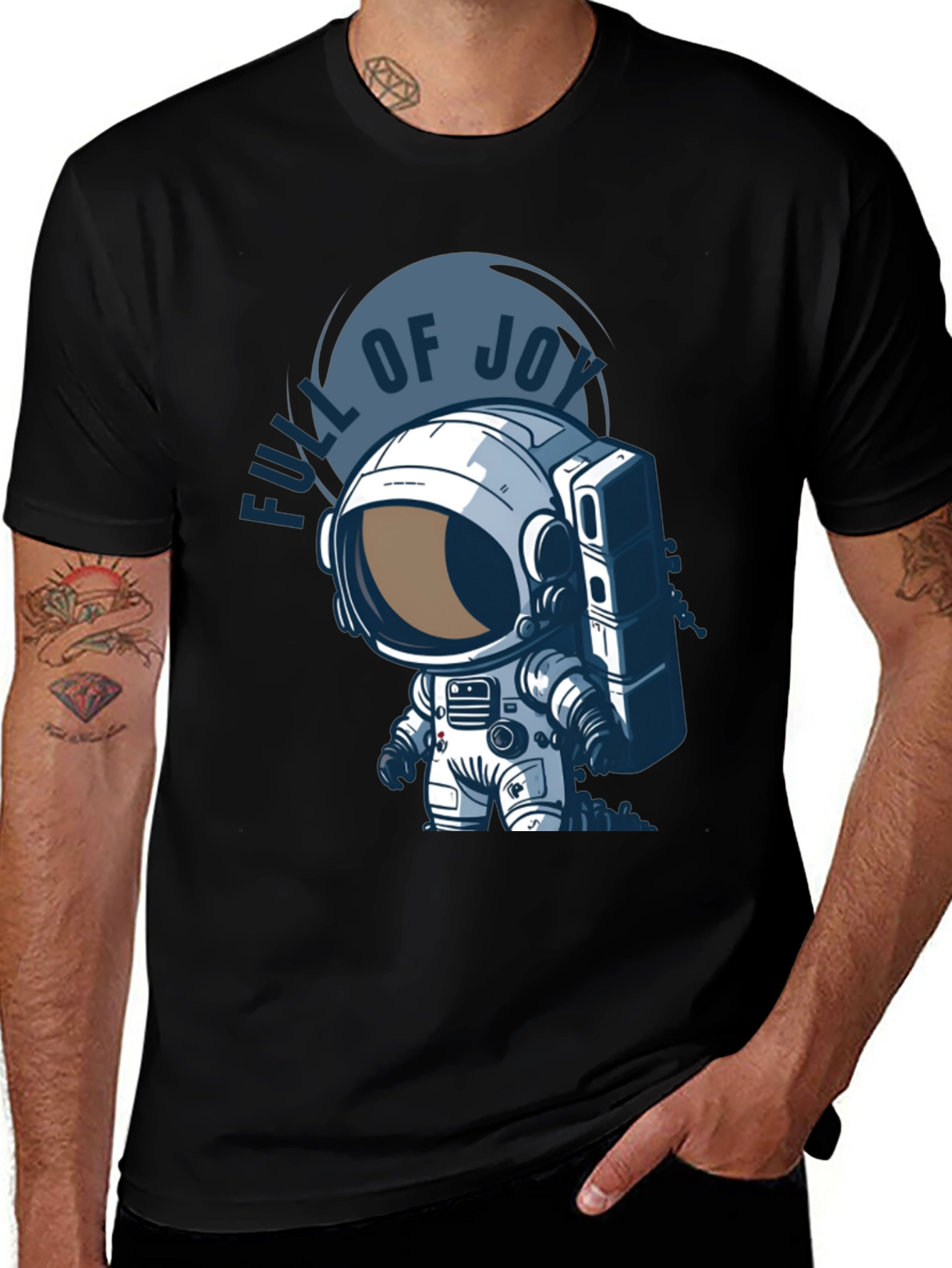 Variant 12 of Full of Joy Astronaut Graphic T-Shirt