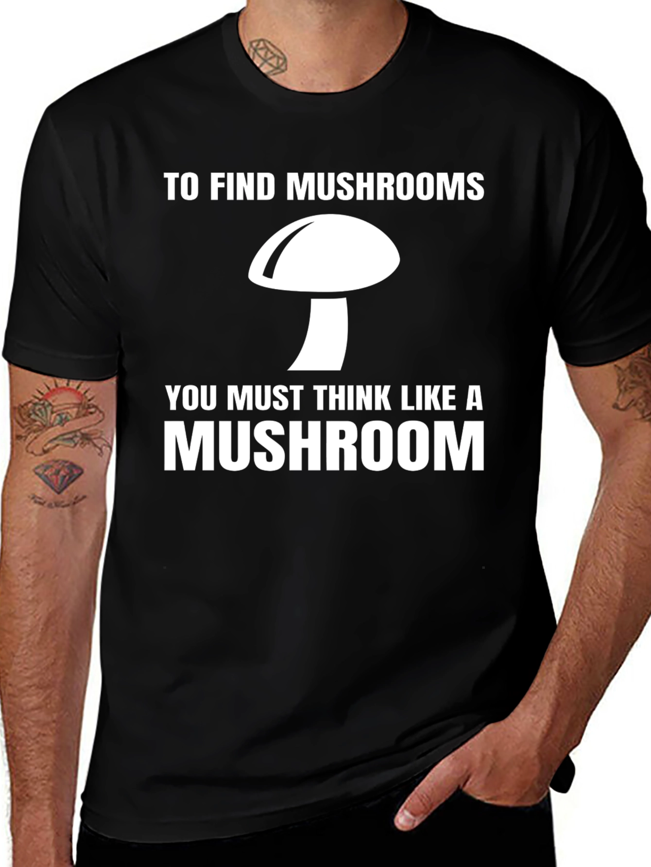 Variant 2 of Think Like a Mushroom Graphic Tee
