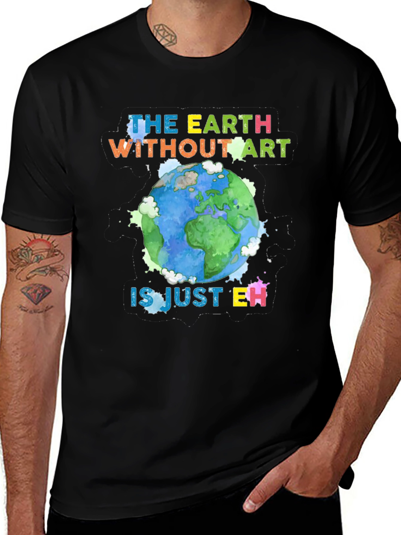 Variant 29 of Art Lover Graphic Tee - Earth Without Art T-Shirt