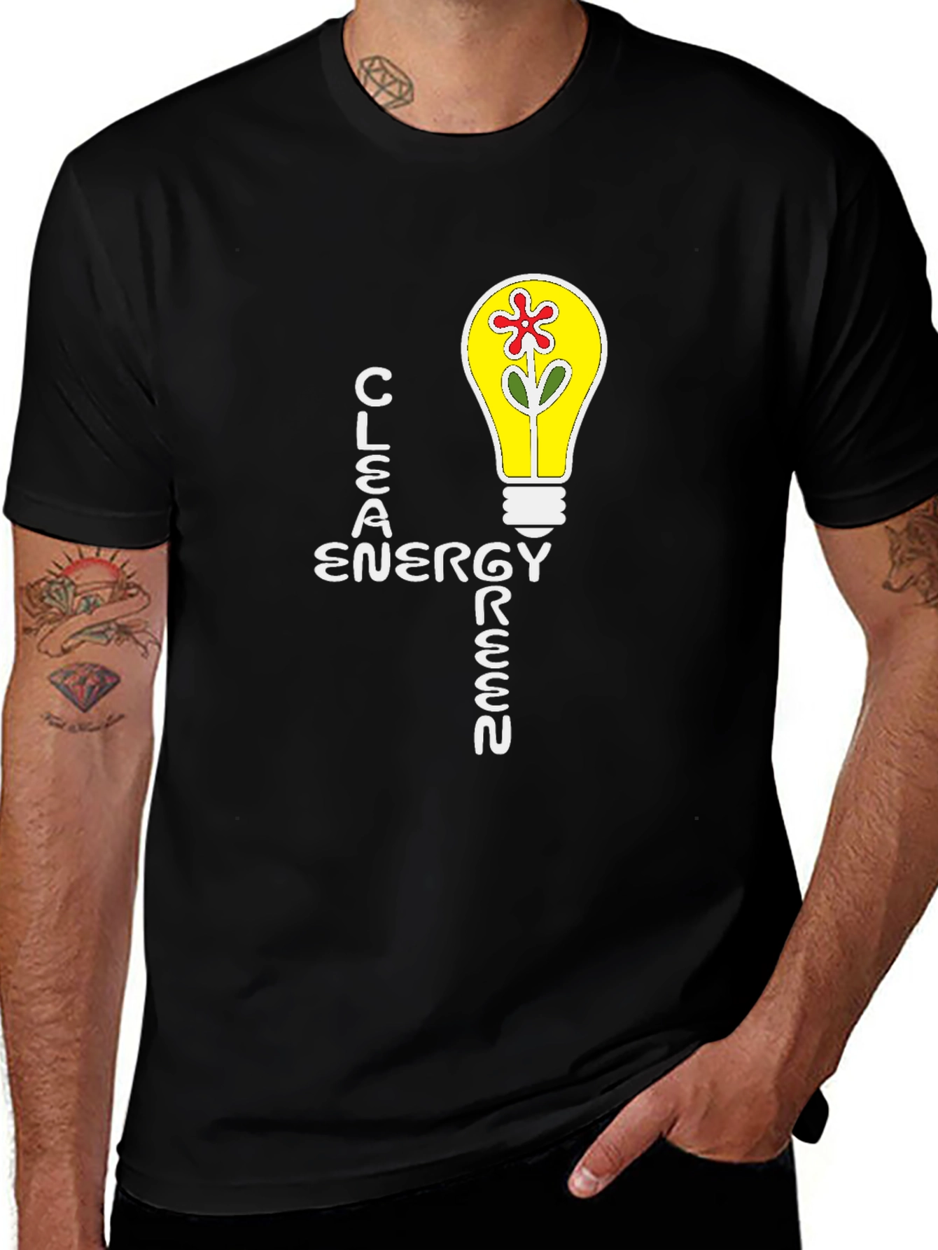 Variant 16 of Eco-Friendly Clean Energy Green T-Shirt