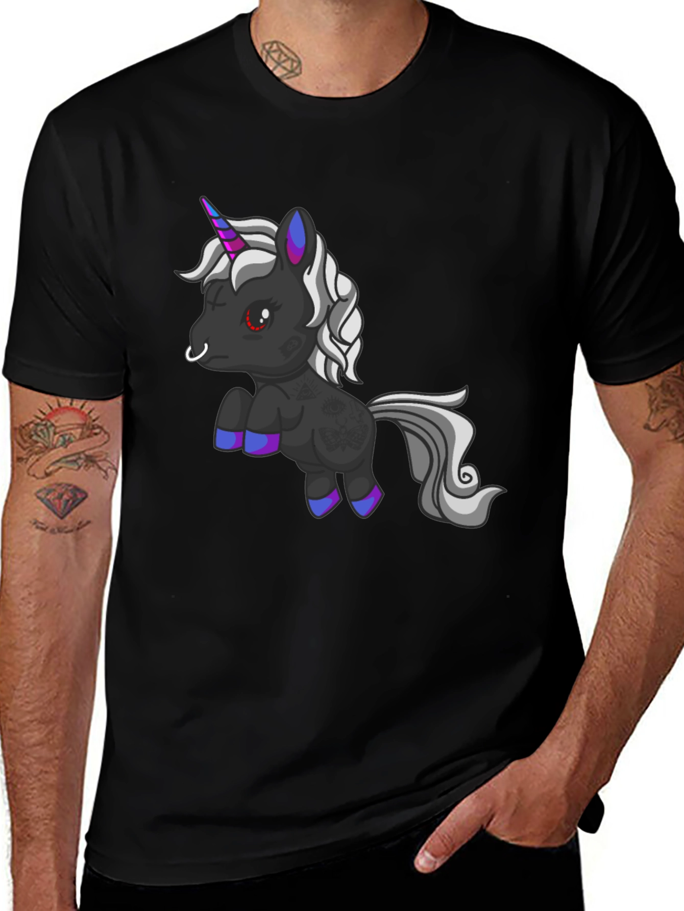 Variant 22 of Gothic Unicorn Graphic Tee