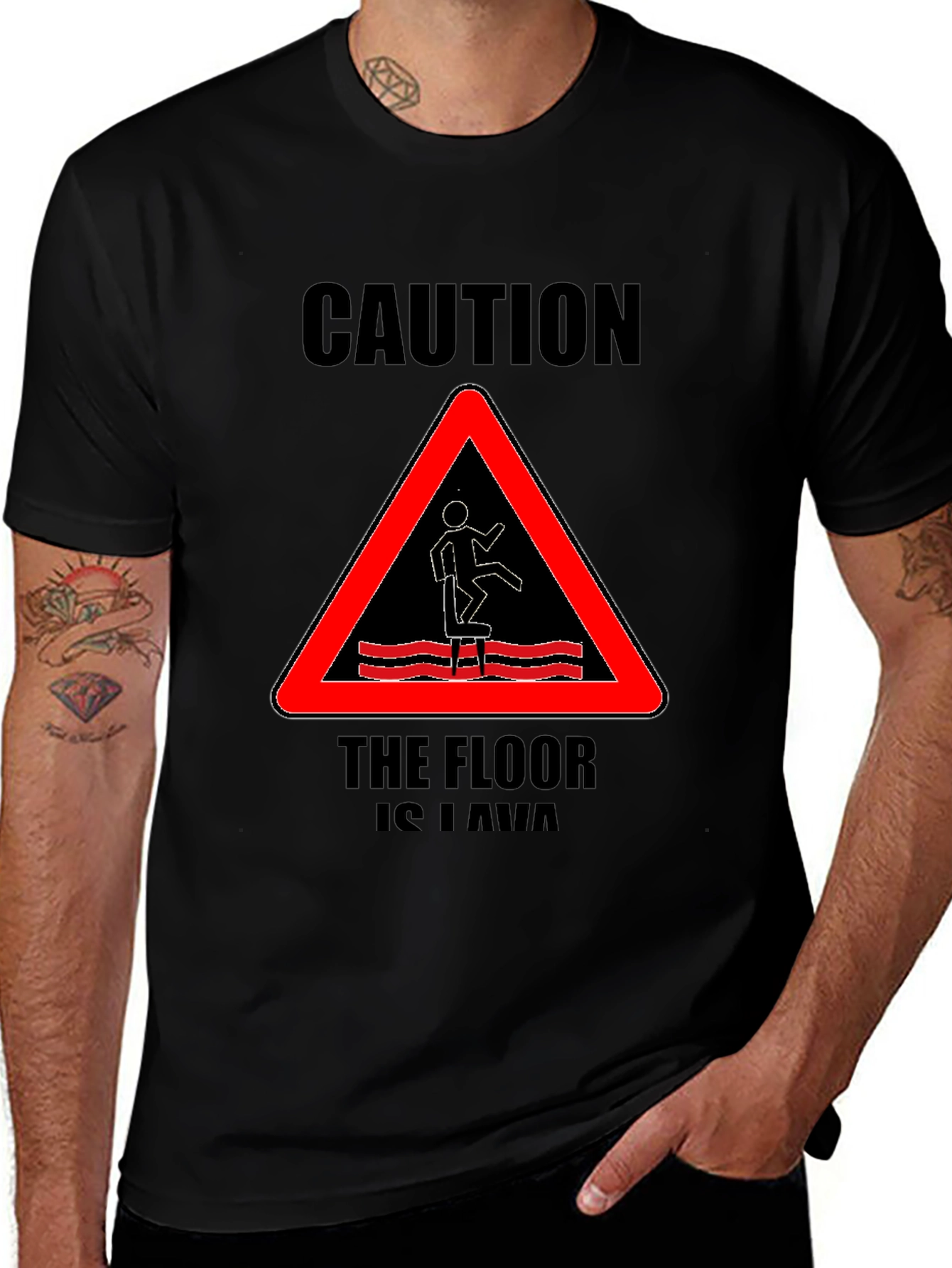 Variant 5 of Caution The Floor Is Lava Graphic Tee