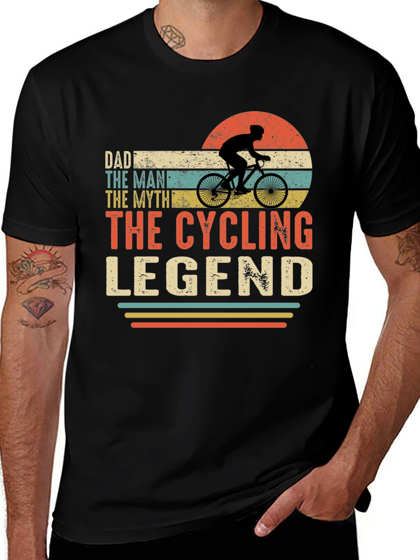 Variant 25 of Dad The Cycling Legend T-Shirt