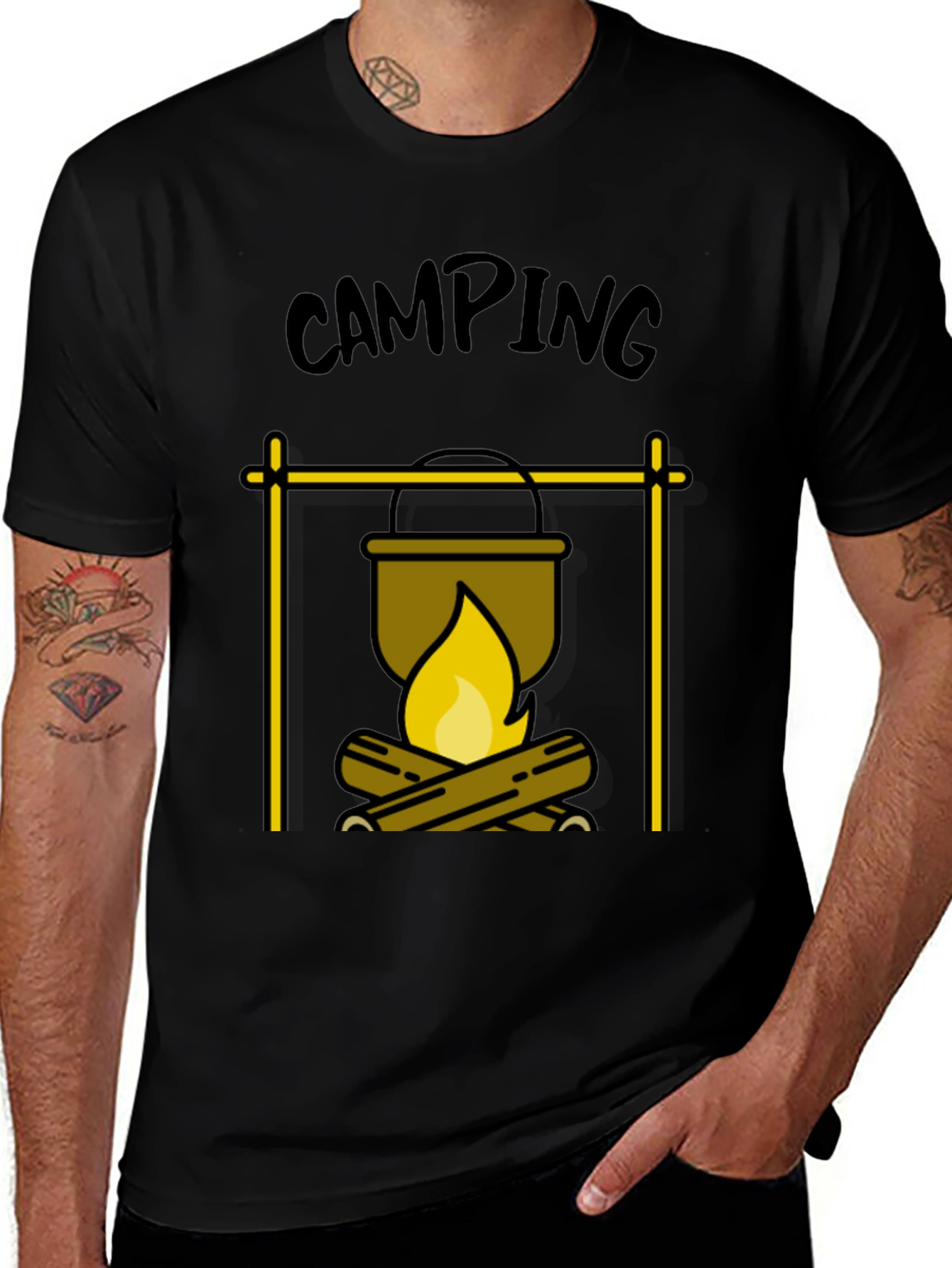 Variant 7 of Camping Campfire T-Shirt