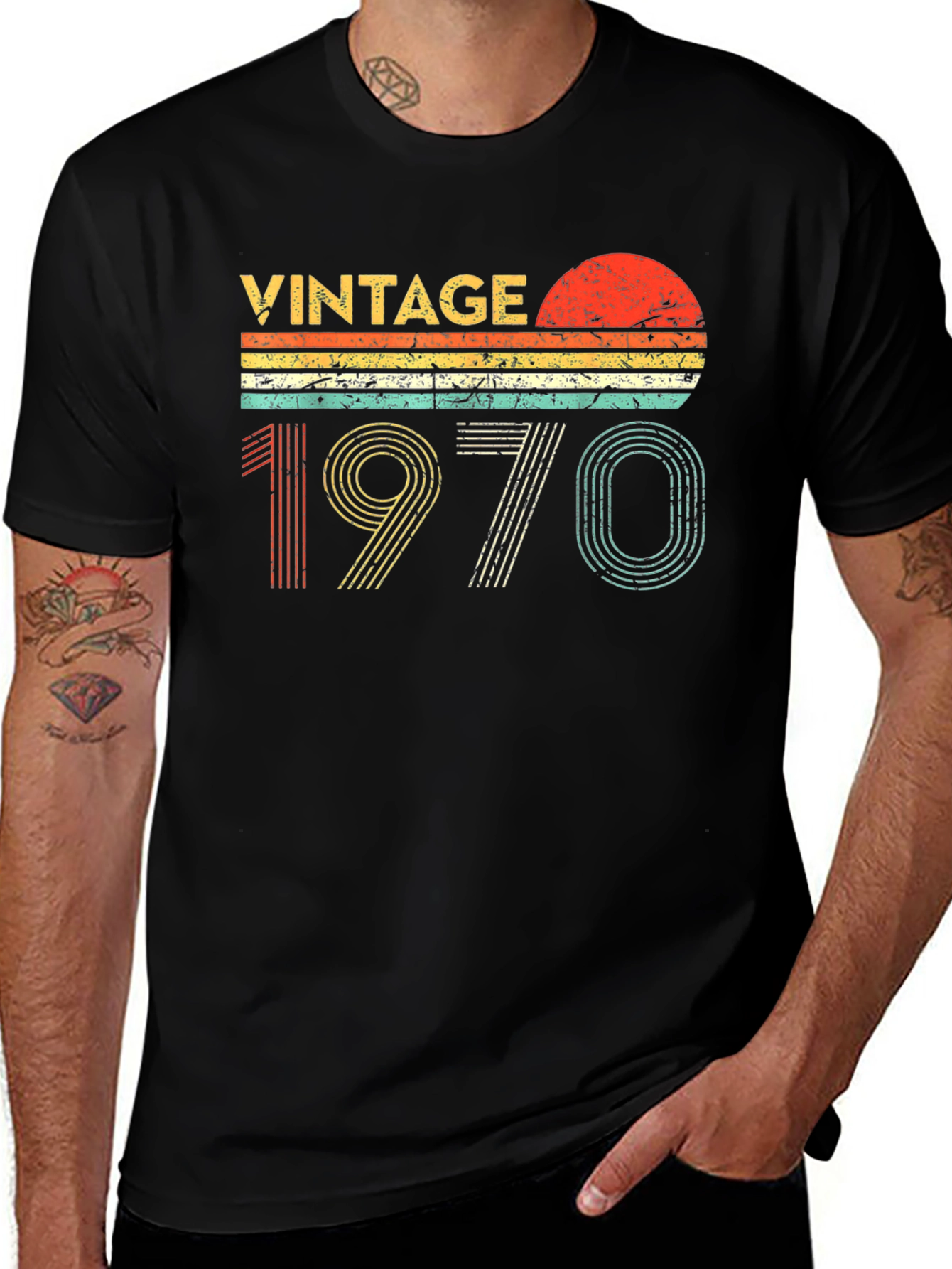 Variant 27 of Vintage 1970 Retro Style T-Shirt