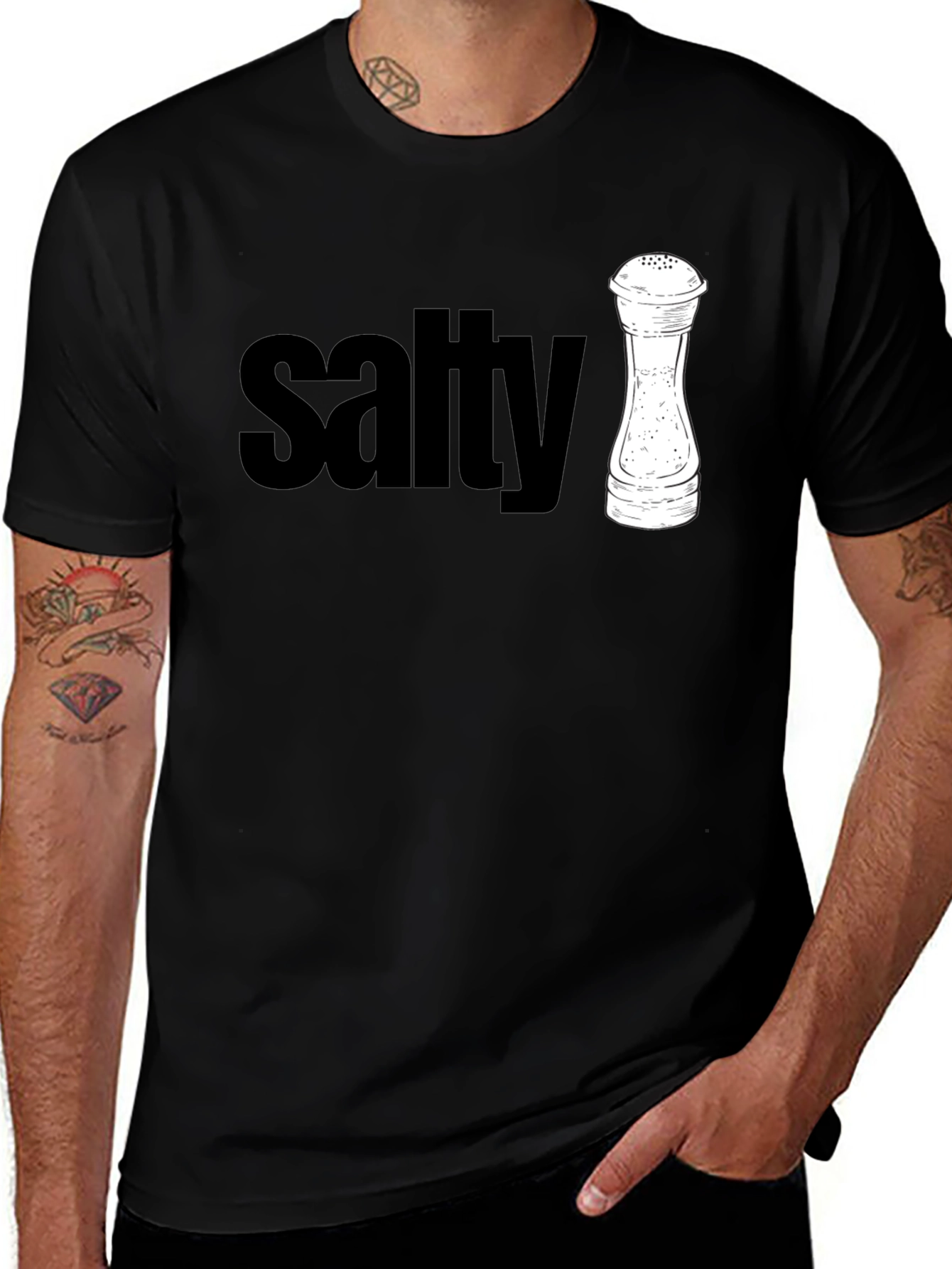 Variant 12 of Salty Graphic Tee - Unisex Fashion