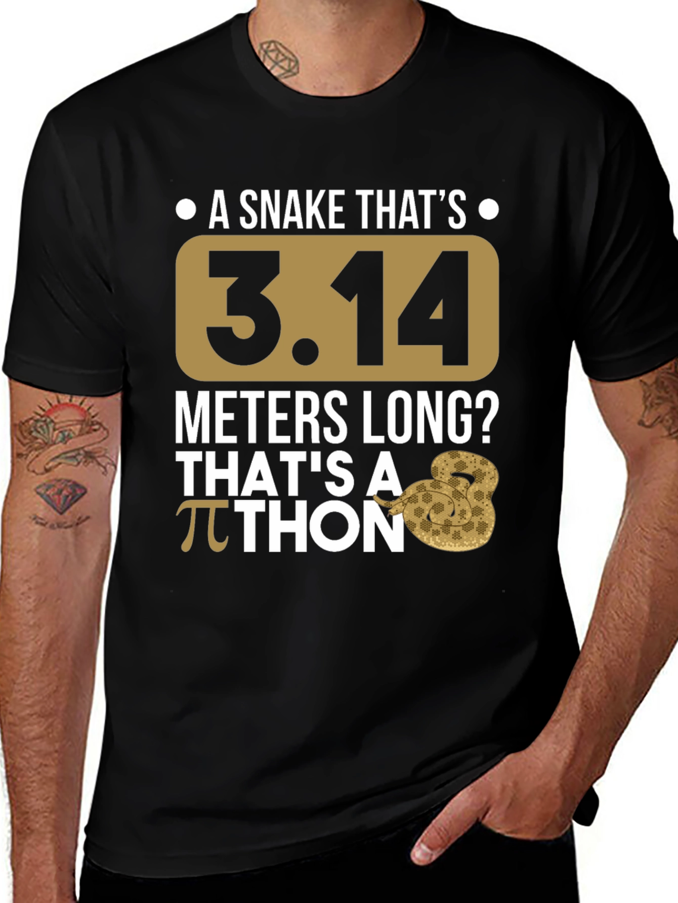 Pi Day Python T-Shirt - Funny Snake Graphic Tee