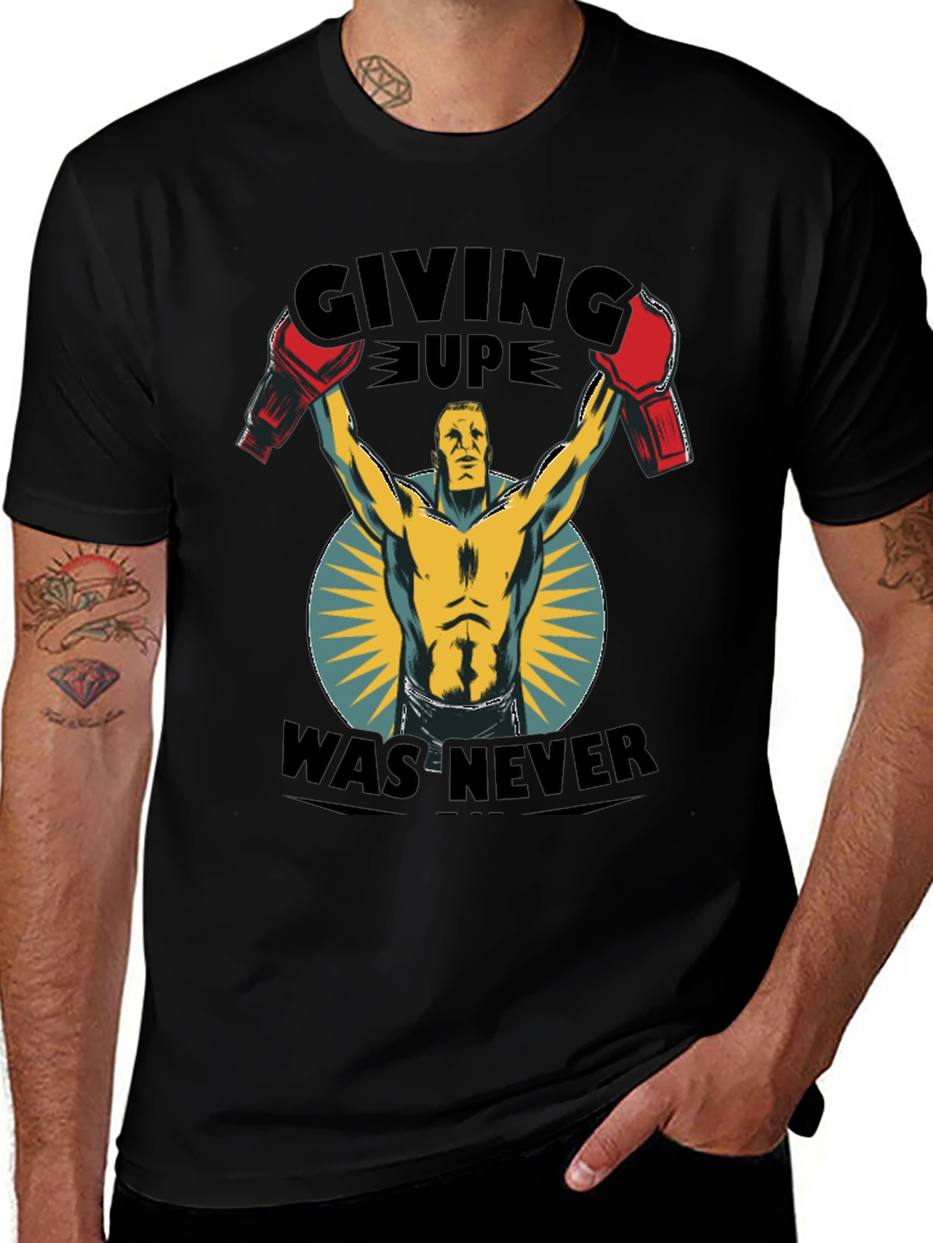 Variant 13 of Giving Up Was Never Boxing T-Shirt