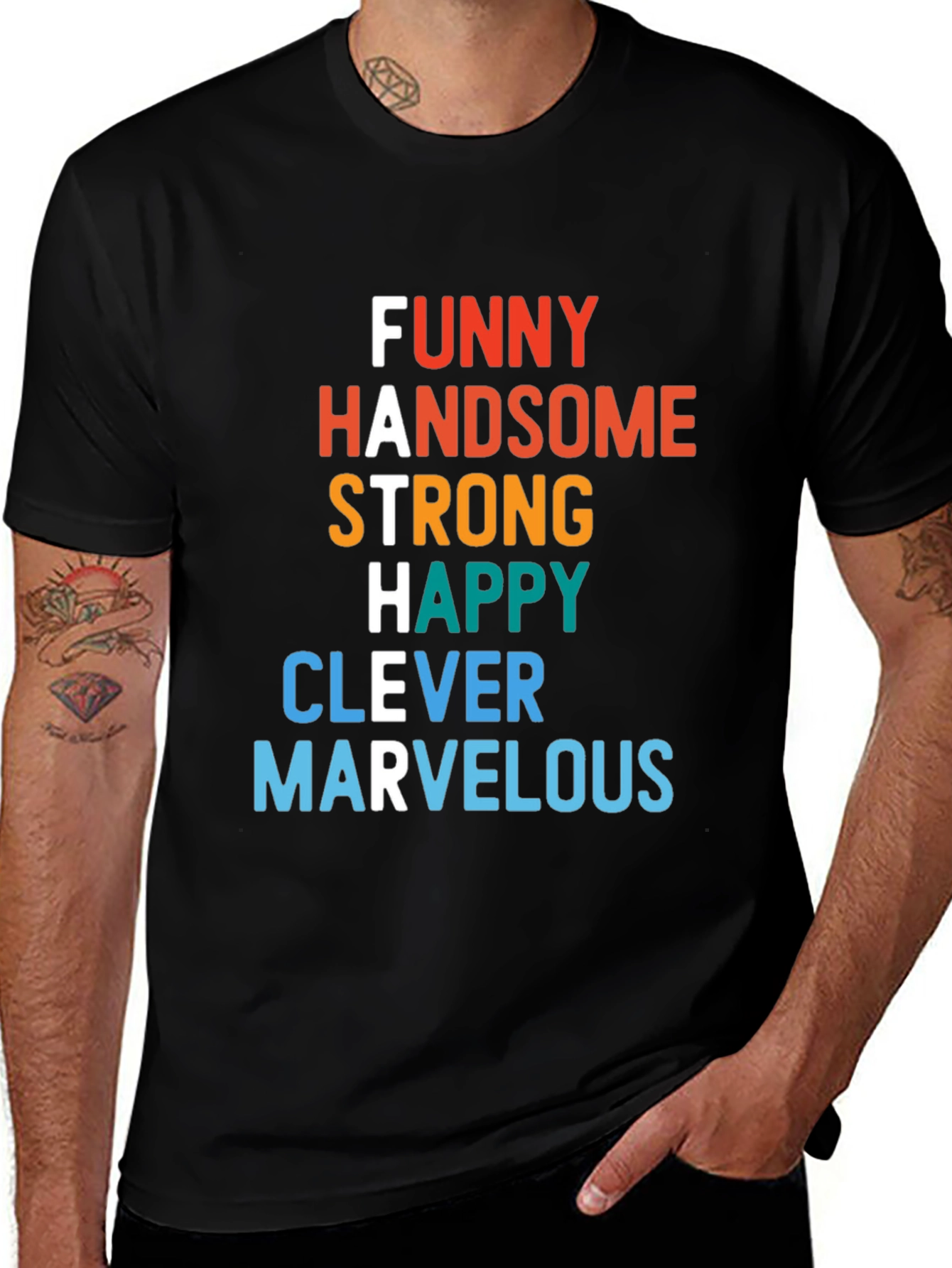 Funny Handsome Strong Father T-Shirt
