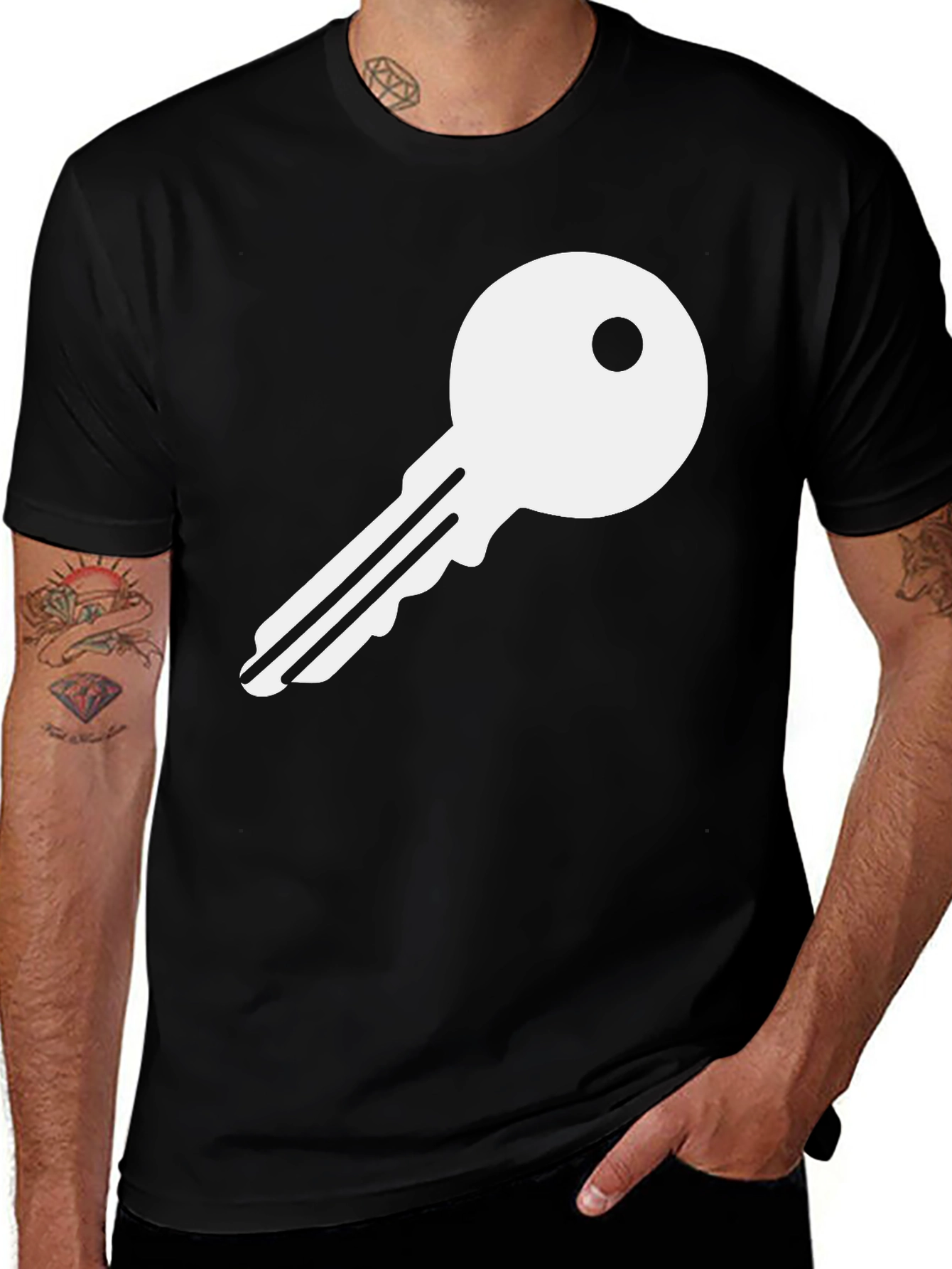 Variant 15 of Key Graphic Tee - Unlock Your Style