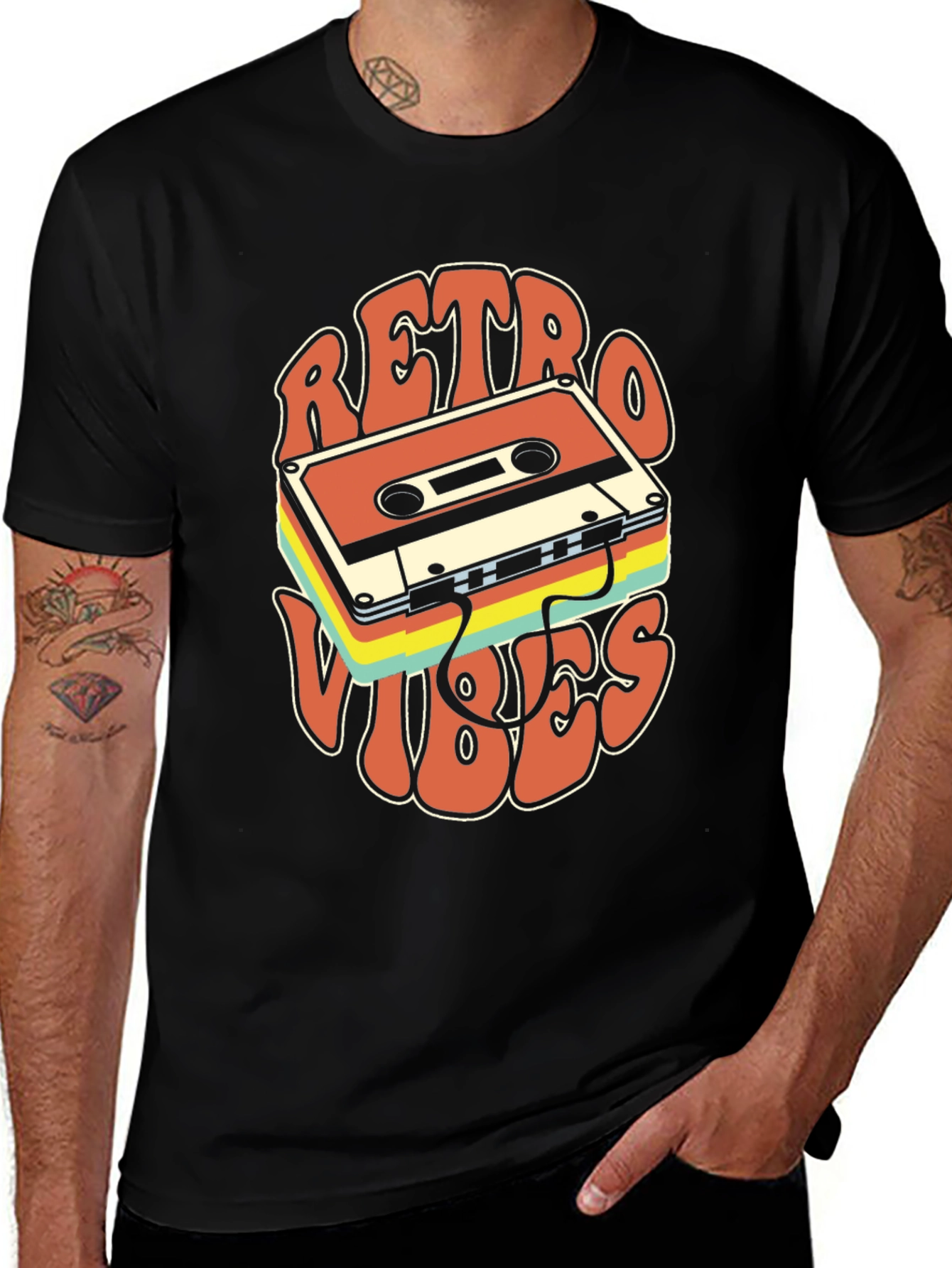Variant 29 of Retro Vibes Cassette T-Shirt