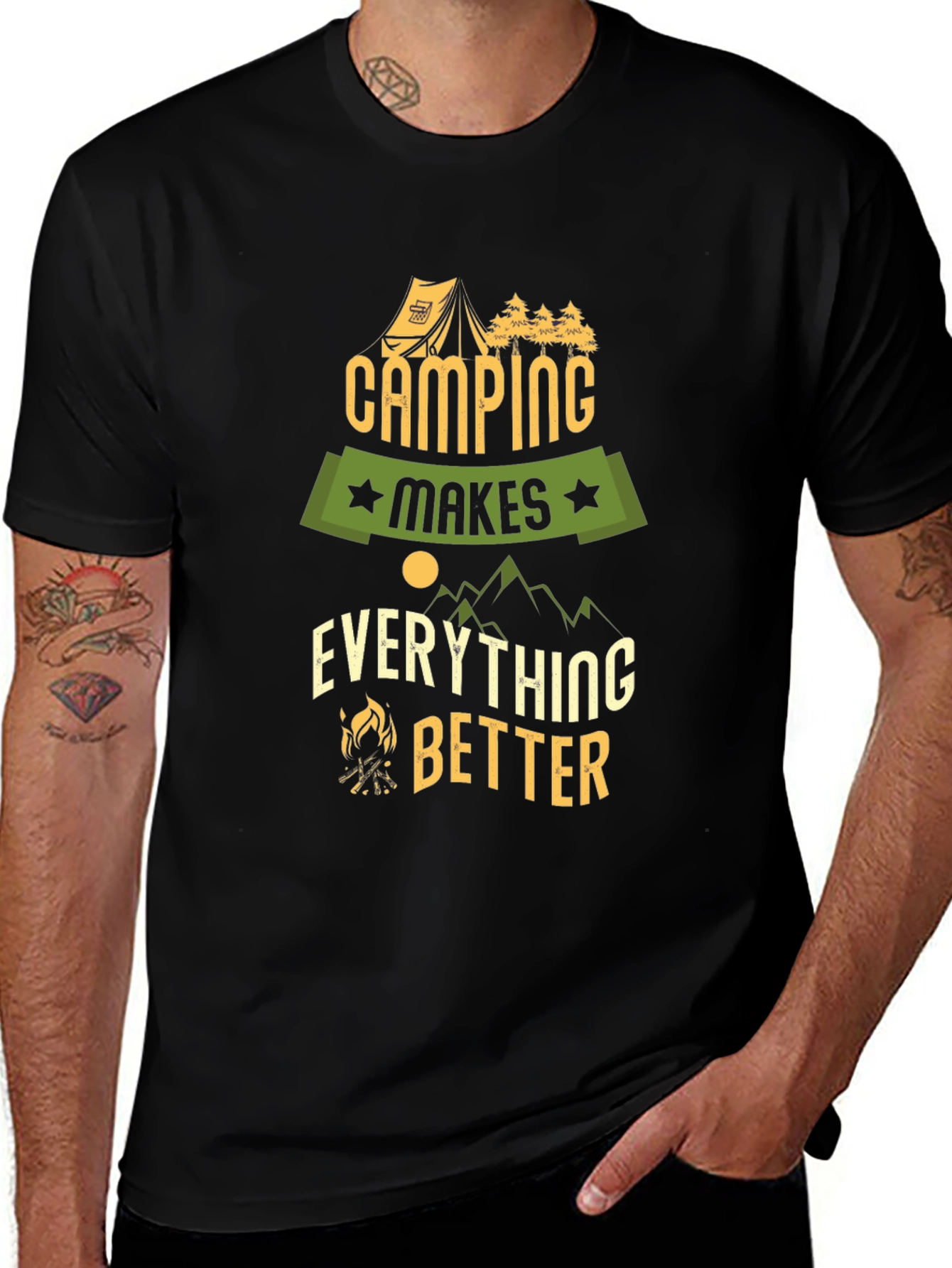 Variant 25 of Camping Makes Everything Better Graphic T-Shirt