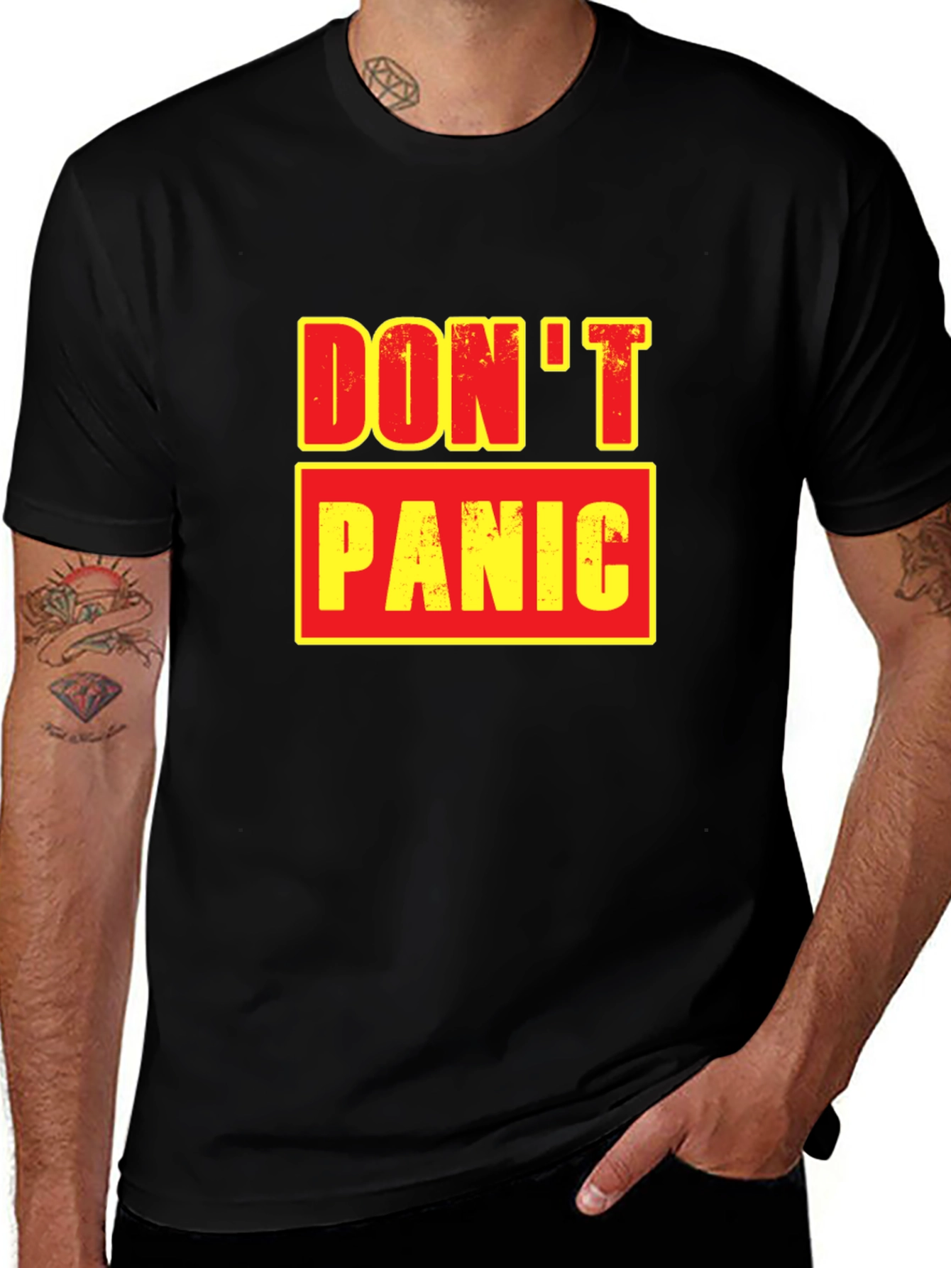 Variant 27 of Don't Panic Graphic Tee