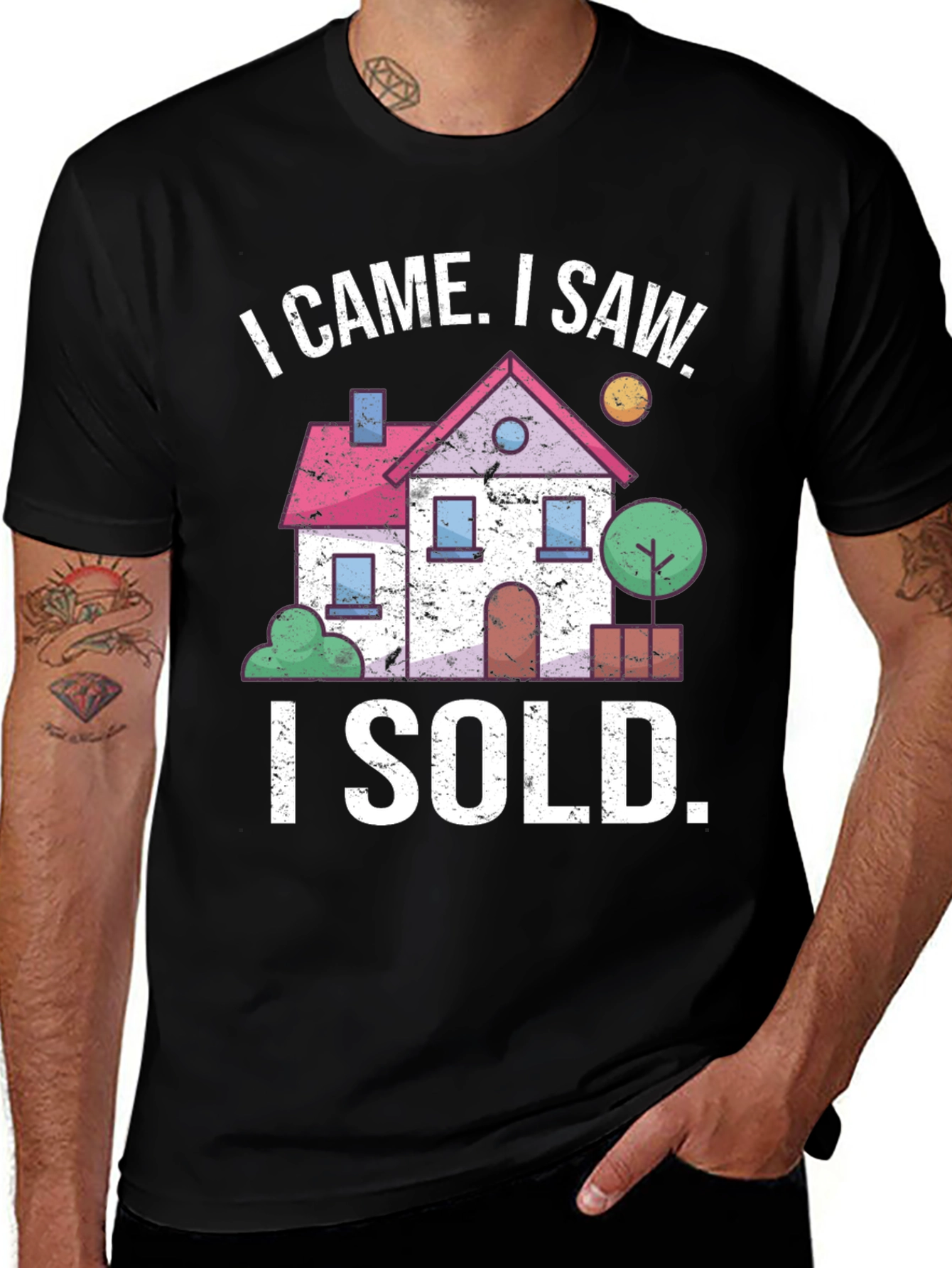 Variant 23 of I Came I Saw I Sold T-Shirt