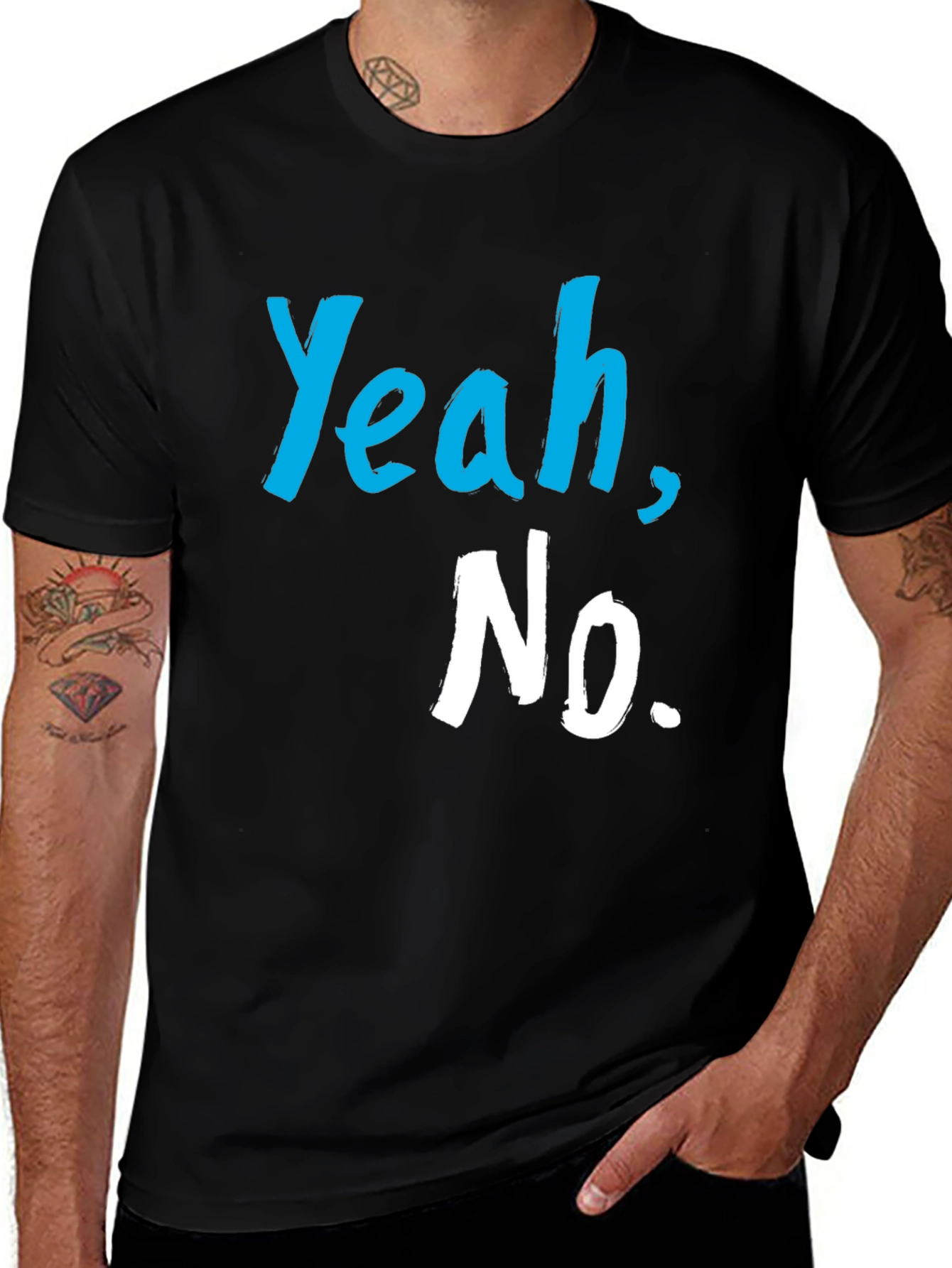 Variant 4 of Yeah, No. Graphic Tee - Casual Style