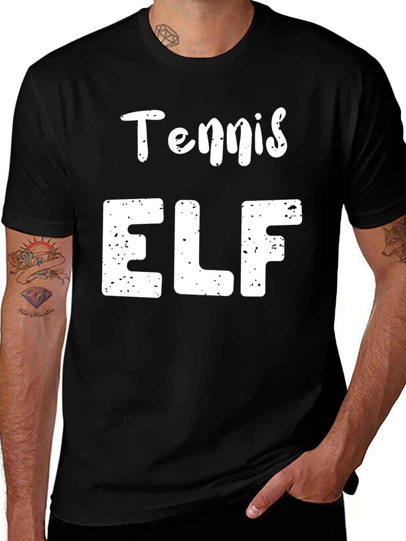 Variant 11 of Tennis Elf Novelty T-Shirt