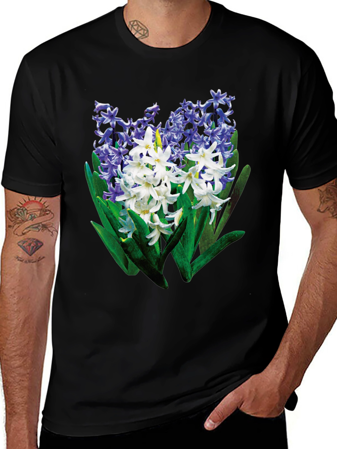 Variant 6 of Floral Hyacinth Graphic T-Shirt