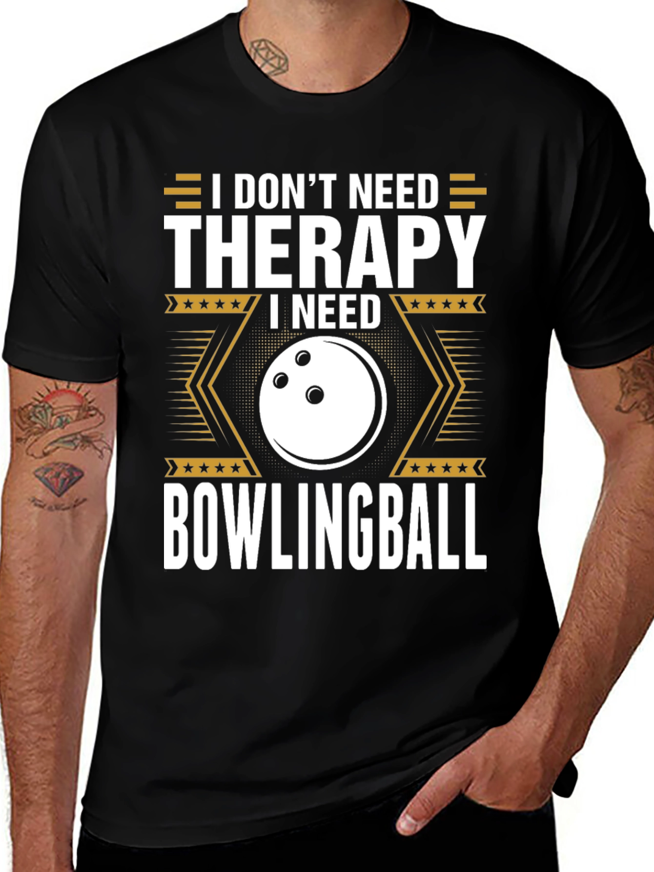 Variant 29 of Bowling Therapy T-Shirt - Funny Bowling Gift