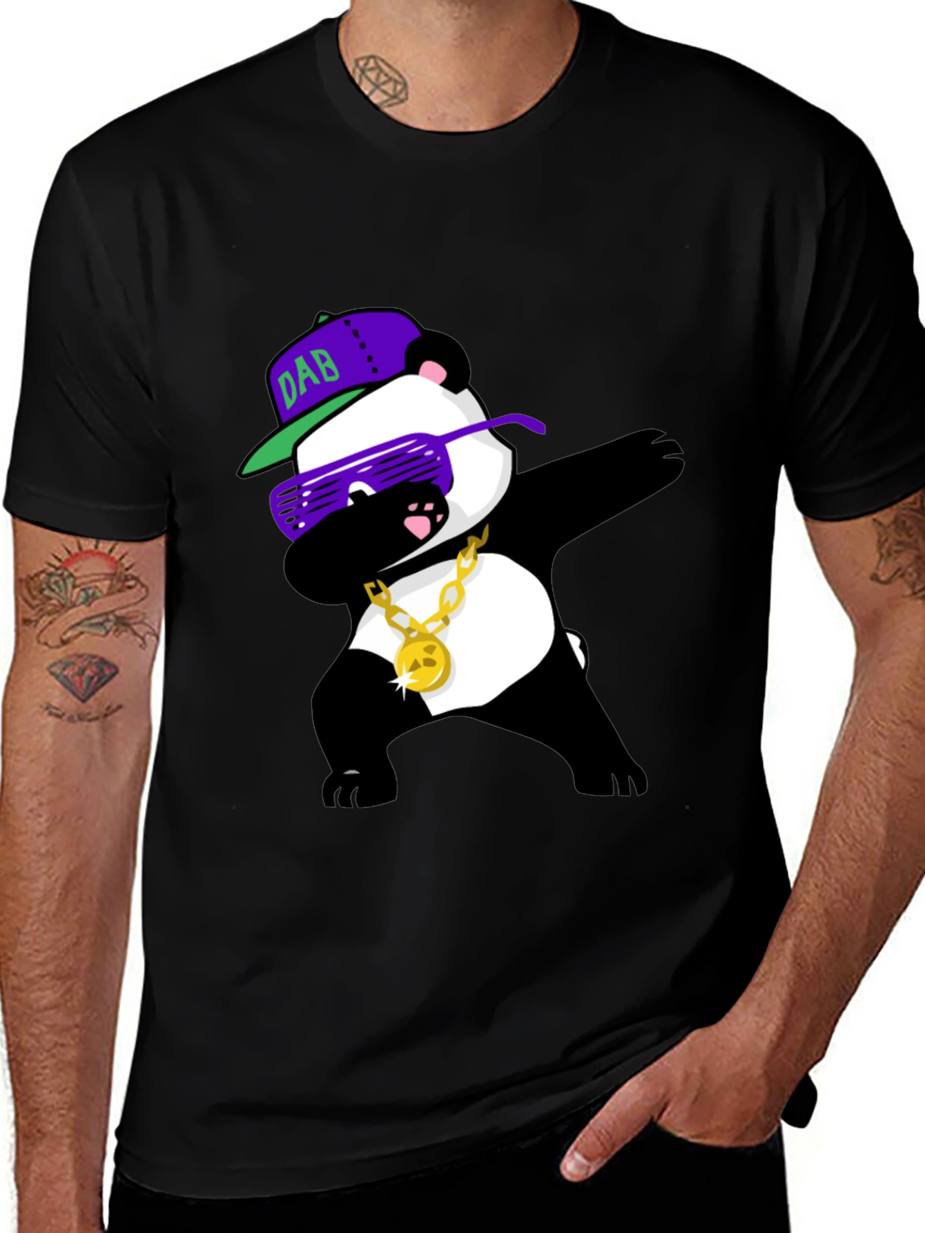Variant 2 of Dabbing Panda Graphic Tee - Cool Casual Style