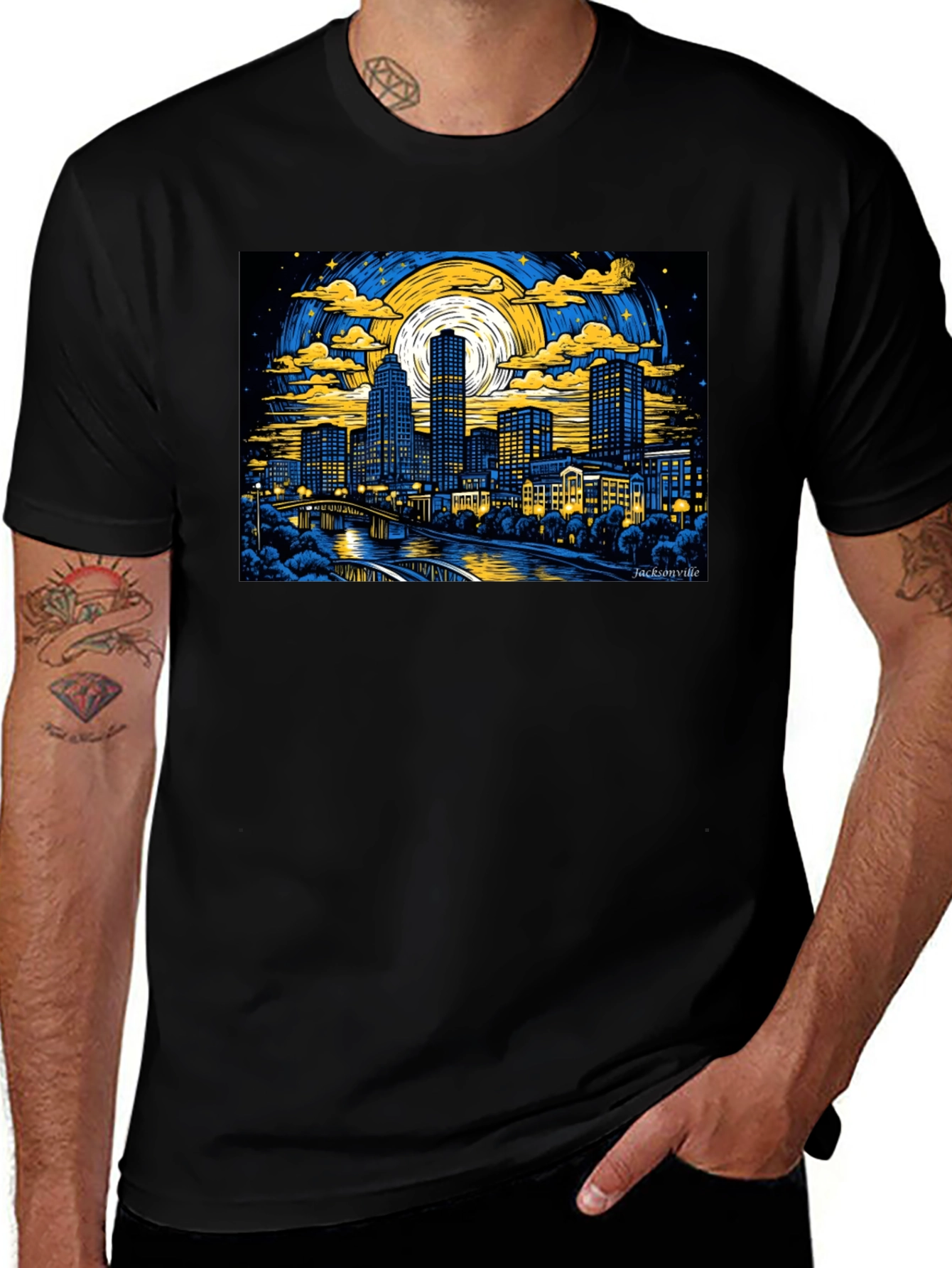 Jacksonville Skyline Graphic T-Shirt