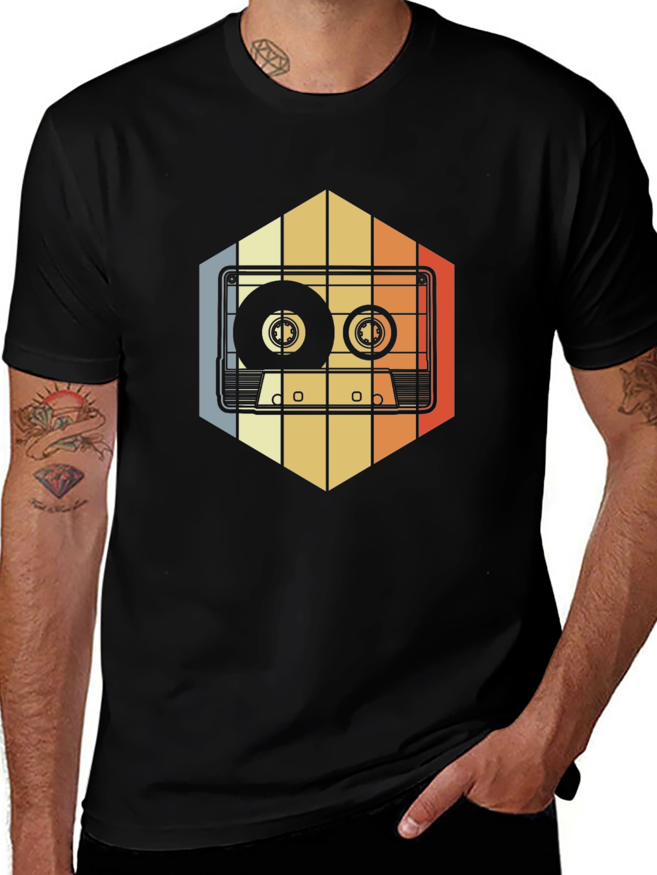 Retro Cassette Tape Graphic T-Shirt