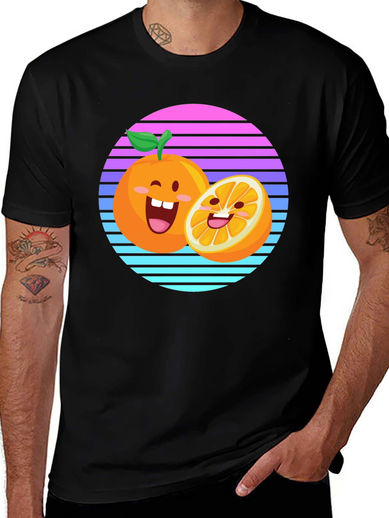 Variant 21 of Cartoon Orange Sunset T-Shirt